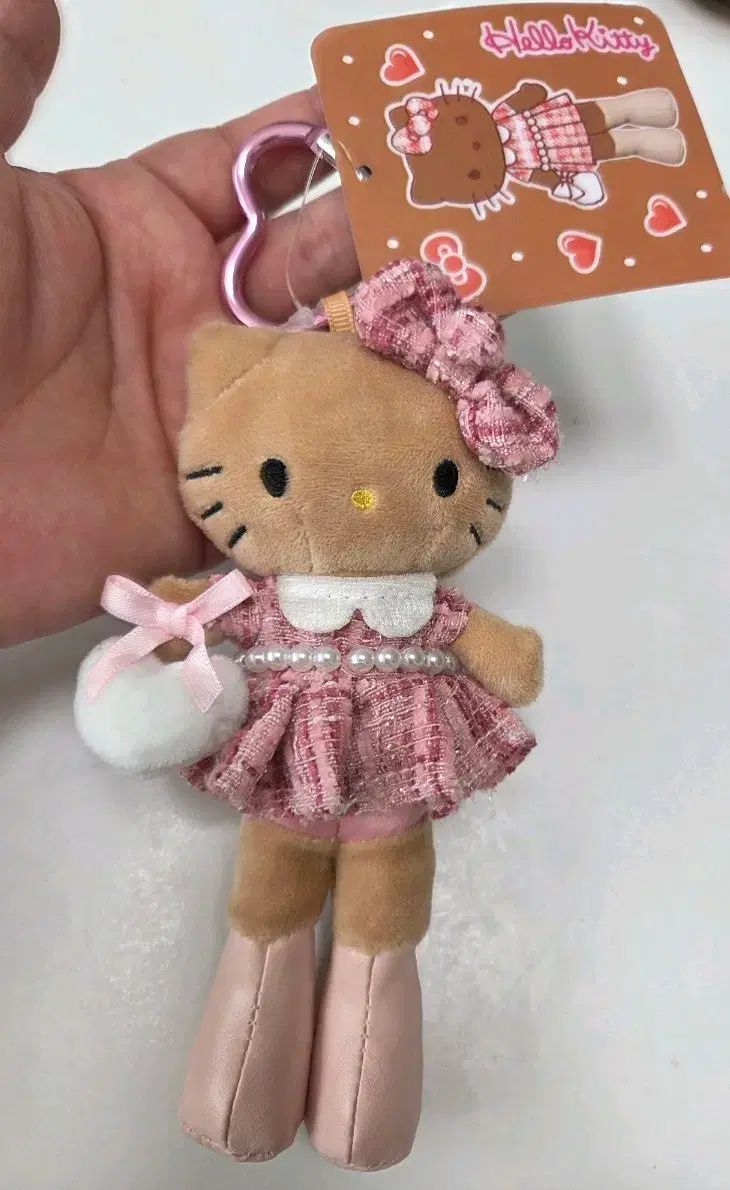 ハローキティ ぬいぐるみ キーホルダー ピンク ドレス - メルカリ