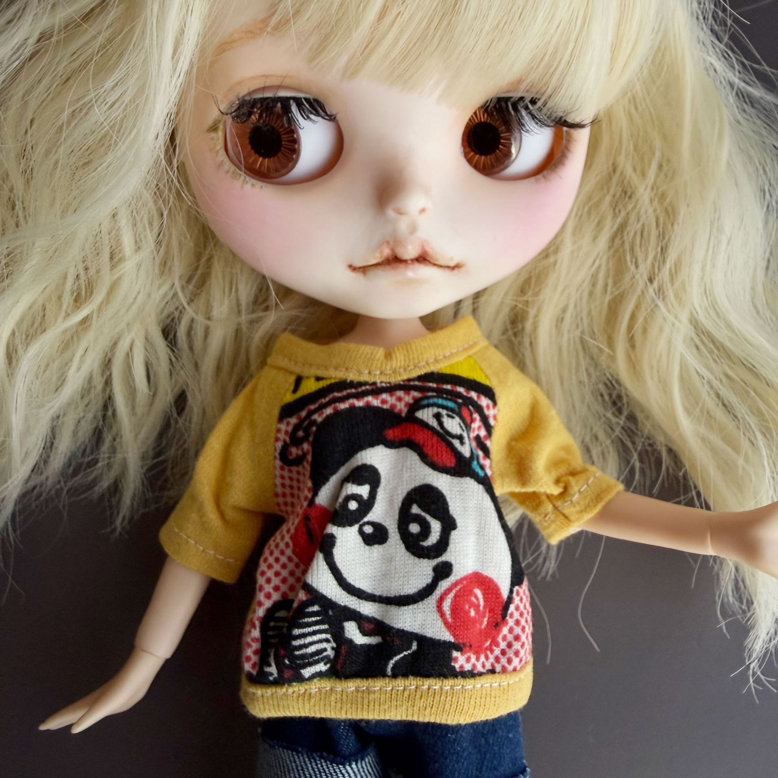 1/6 アウトフィット 半袖Tシャツ パンダ ブライス リカちゃん - メルカリ