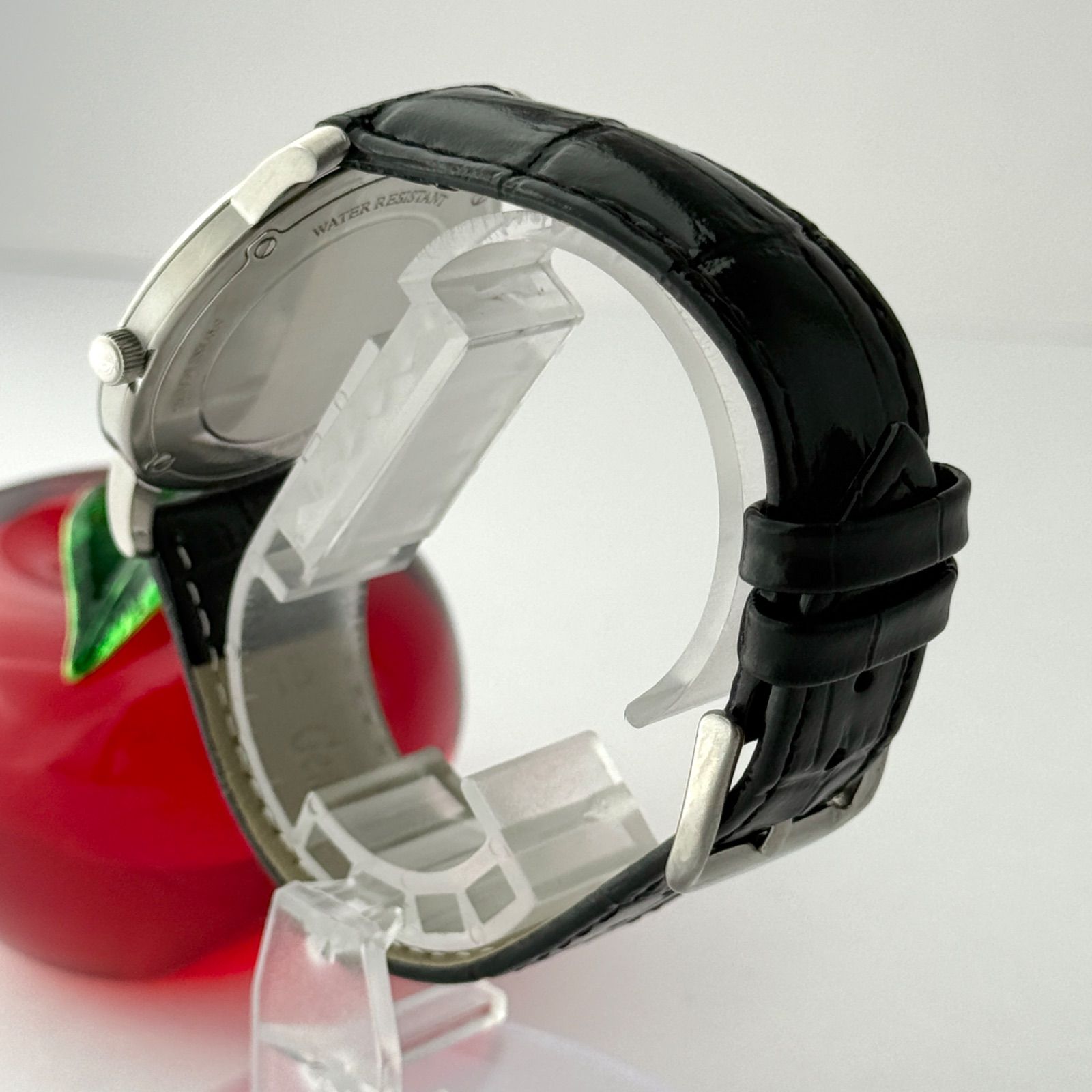 ティファニー マークラウンド 新品ベルト 新品電池 メンズ 腕時計 587