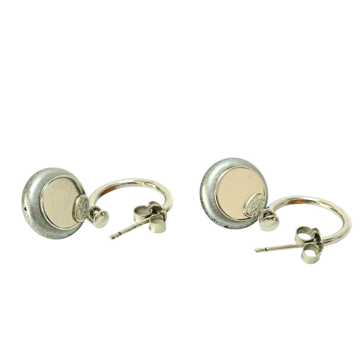 CHANEL シャネル ココマーク スイング フープピアス 99P シルバー