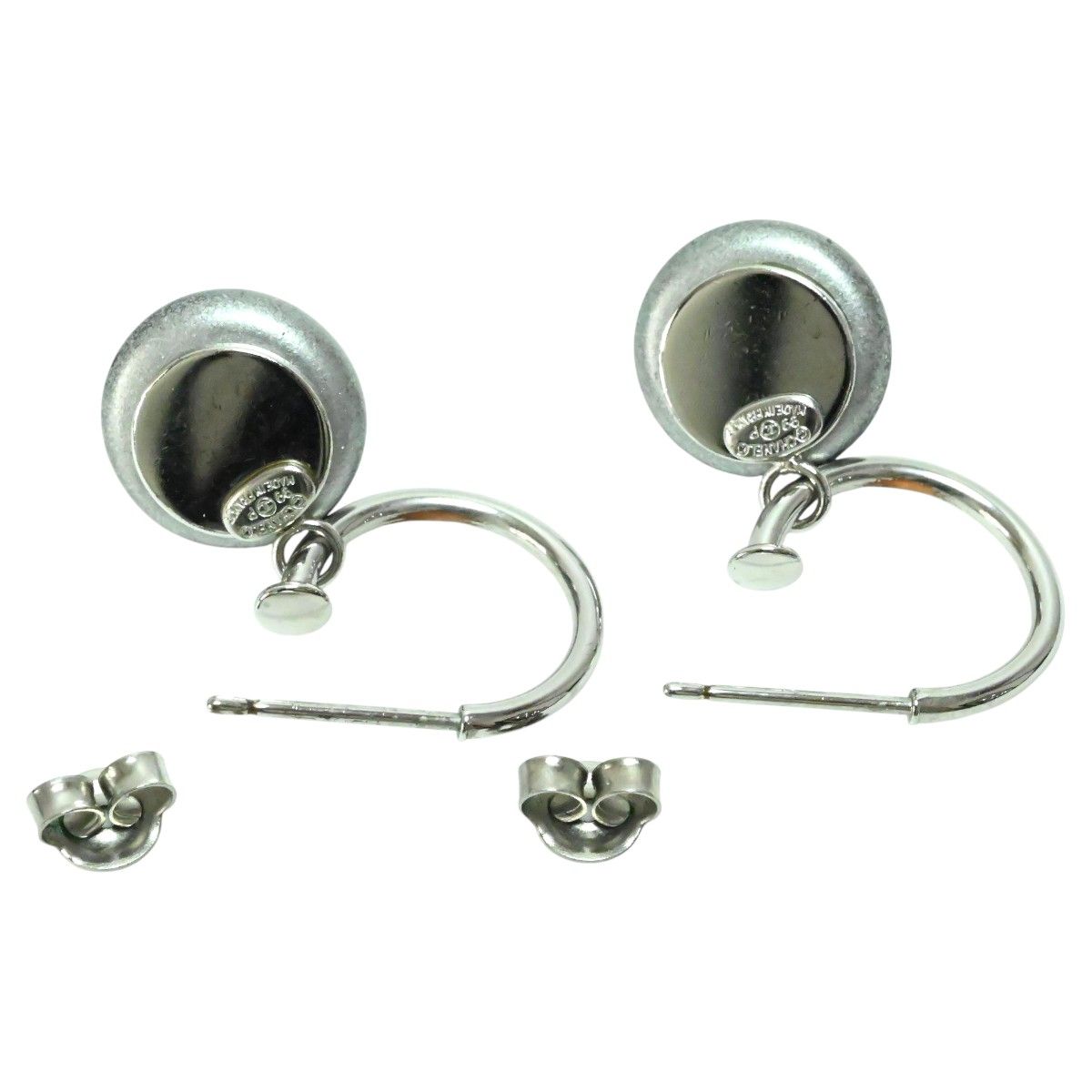 CHANEL シャネル ココマーク スイング フープピアス 99P シルバー