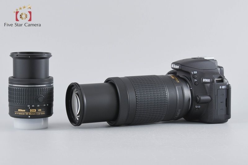 中古】Nikon ニコン D5600 ダブルズームキット シャッター回数僅少 元