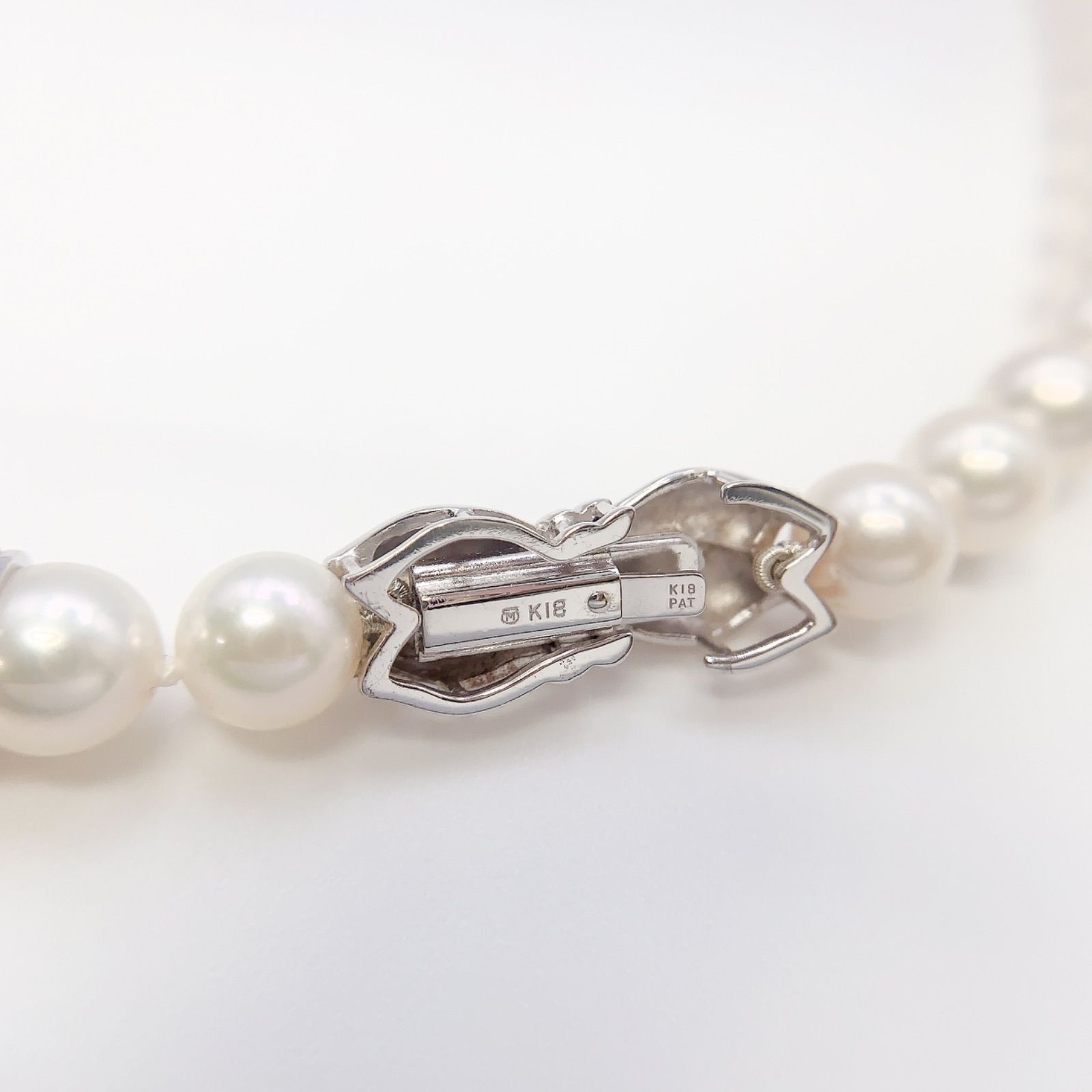最終価格】【中古】ミキモト MIKIMOTO アコヤ真珠7mm-7.5mm パール 