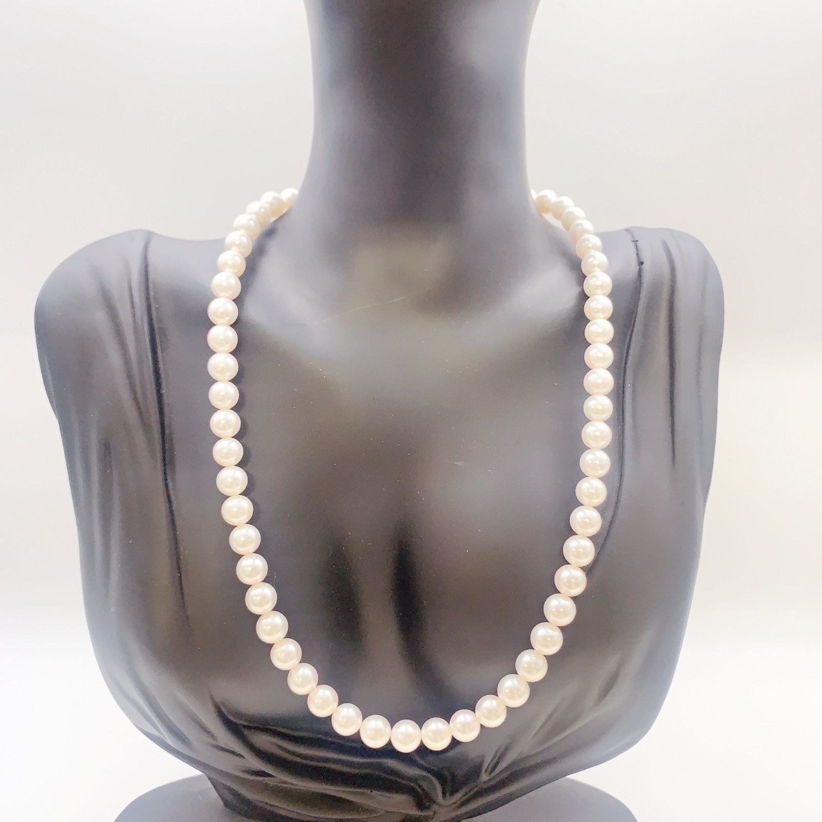 中古】ミキモト MIKIMOTO アコヤ真珠7mm-7.5mm パール ネックレス