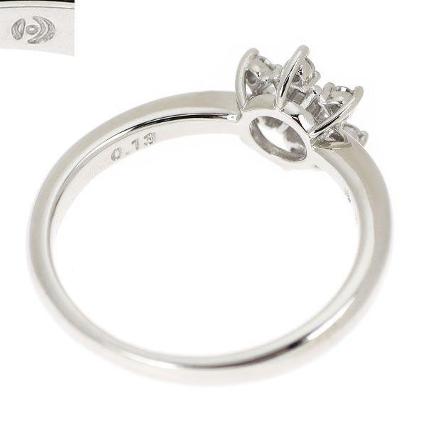 田崎真珠 K14WG ダイヤモンド リング 0.13ct - メルカリ