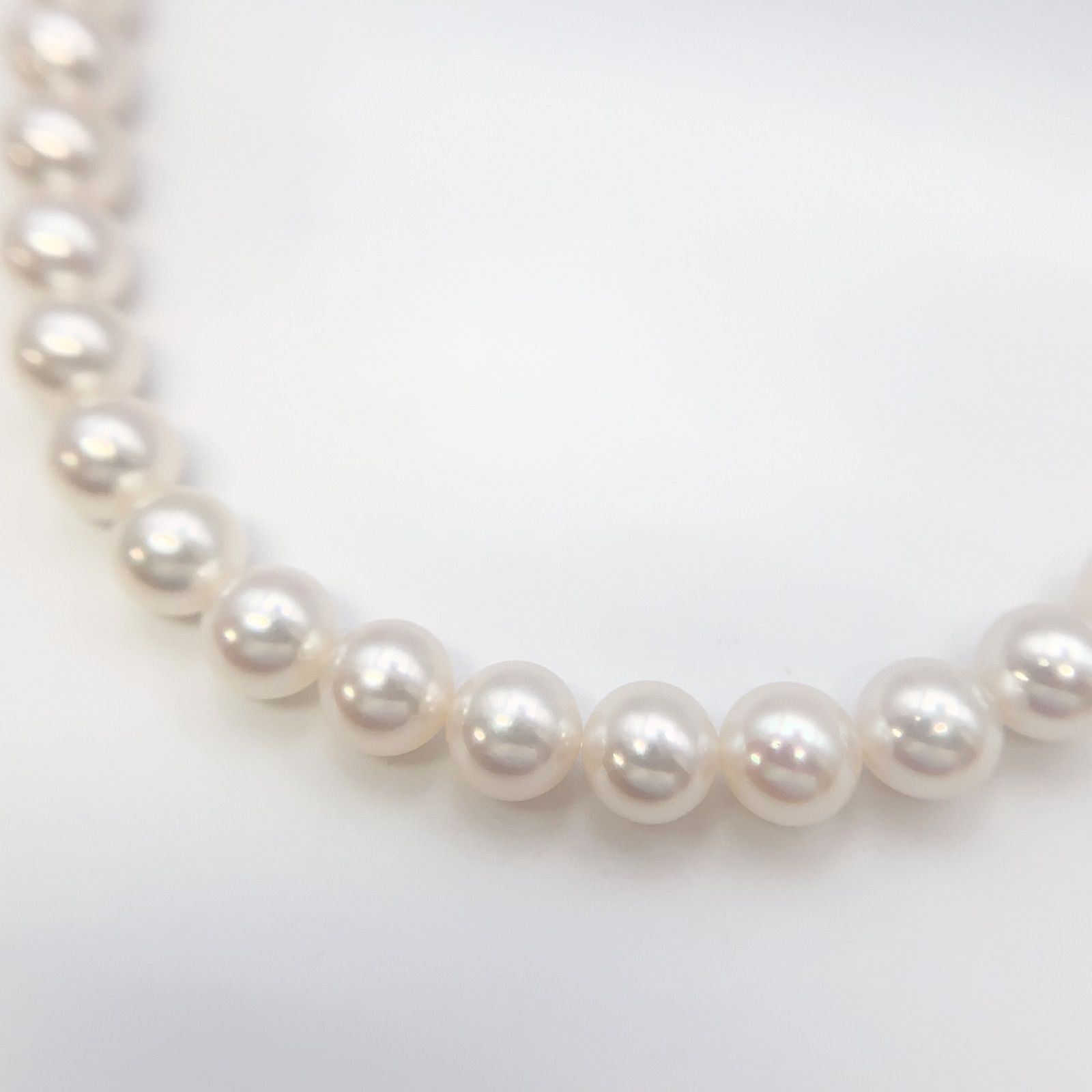 最終価格】【中古】ミキモト MIKIMOTO アコヤ真珠7mm-7.5mm パール 
