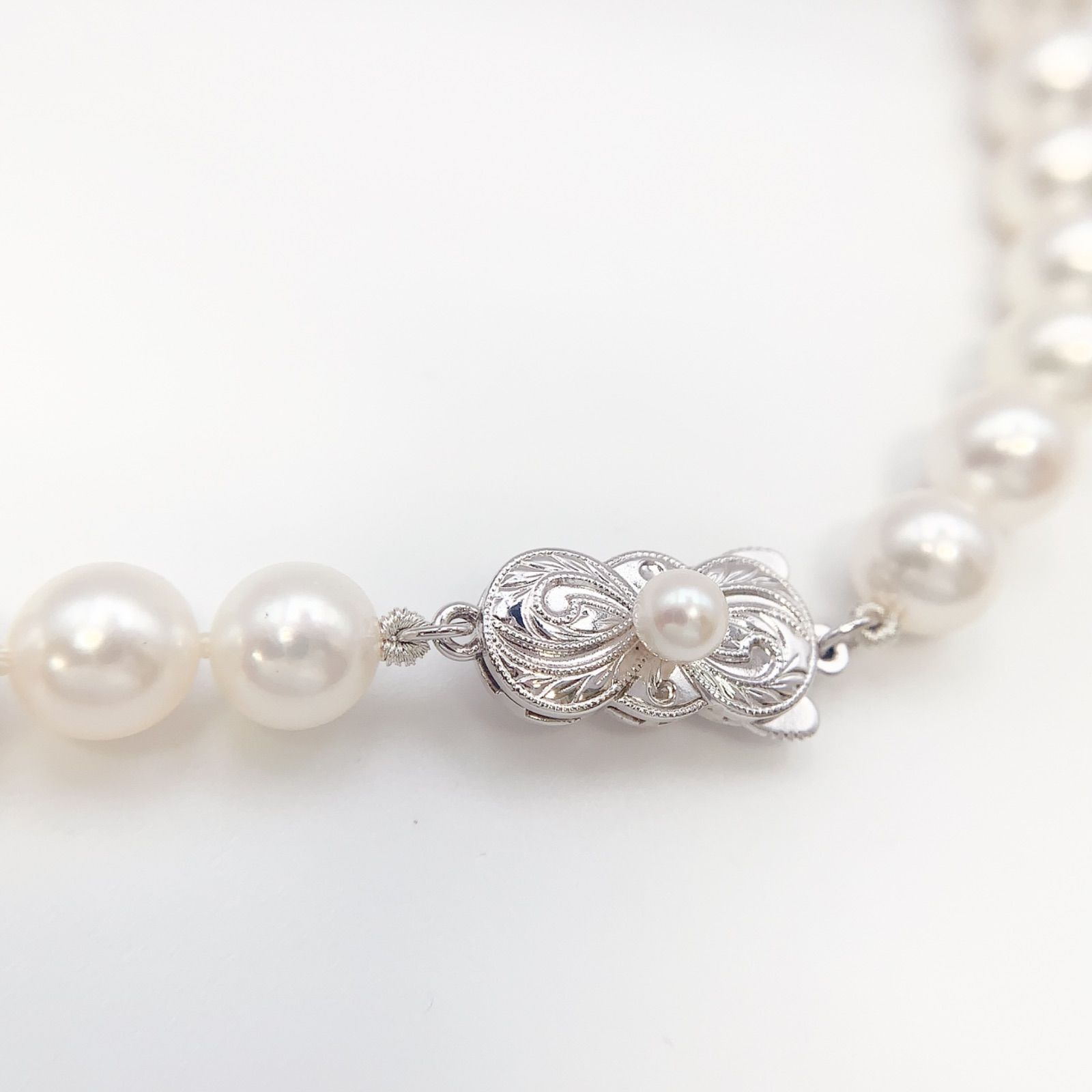 最終価格】【中古】ミキモト MIKIMOTO アコヤ真珠7mm-7.5mm パール 