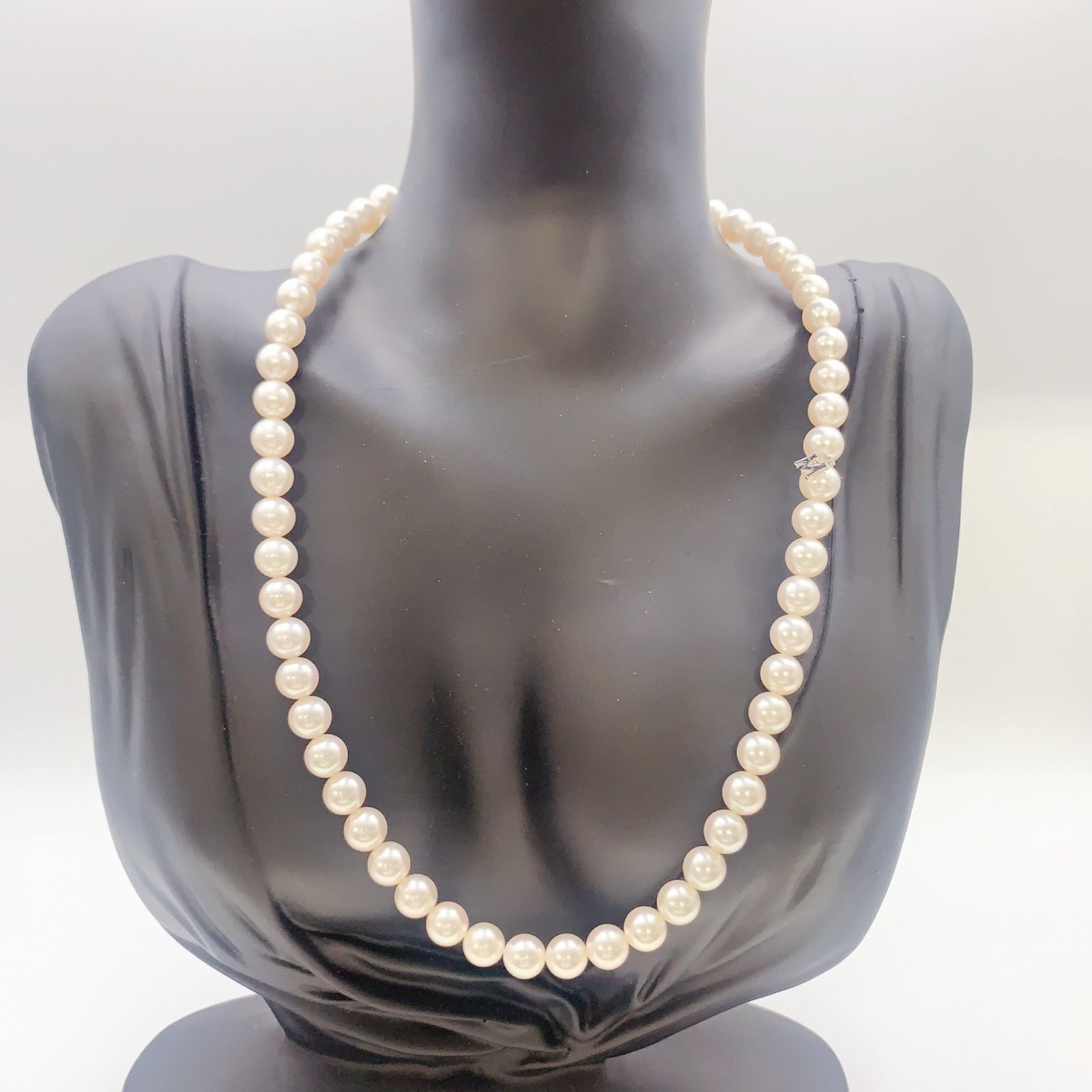 最終価格】【中古】ミキモト MIKIMOTO アコヤ真珠7mm-7.5mm パール 