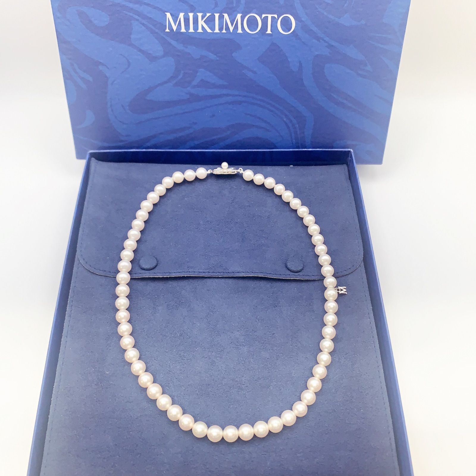 最終価格】【中古】ミキモト MIKIMOTO アコヤ真珠7mm-7.5mm パール 