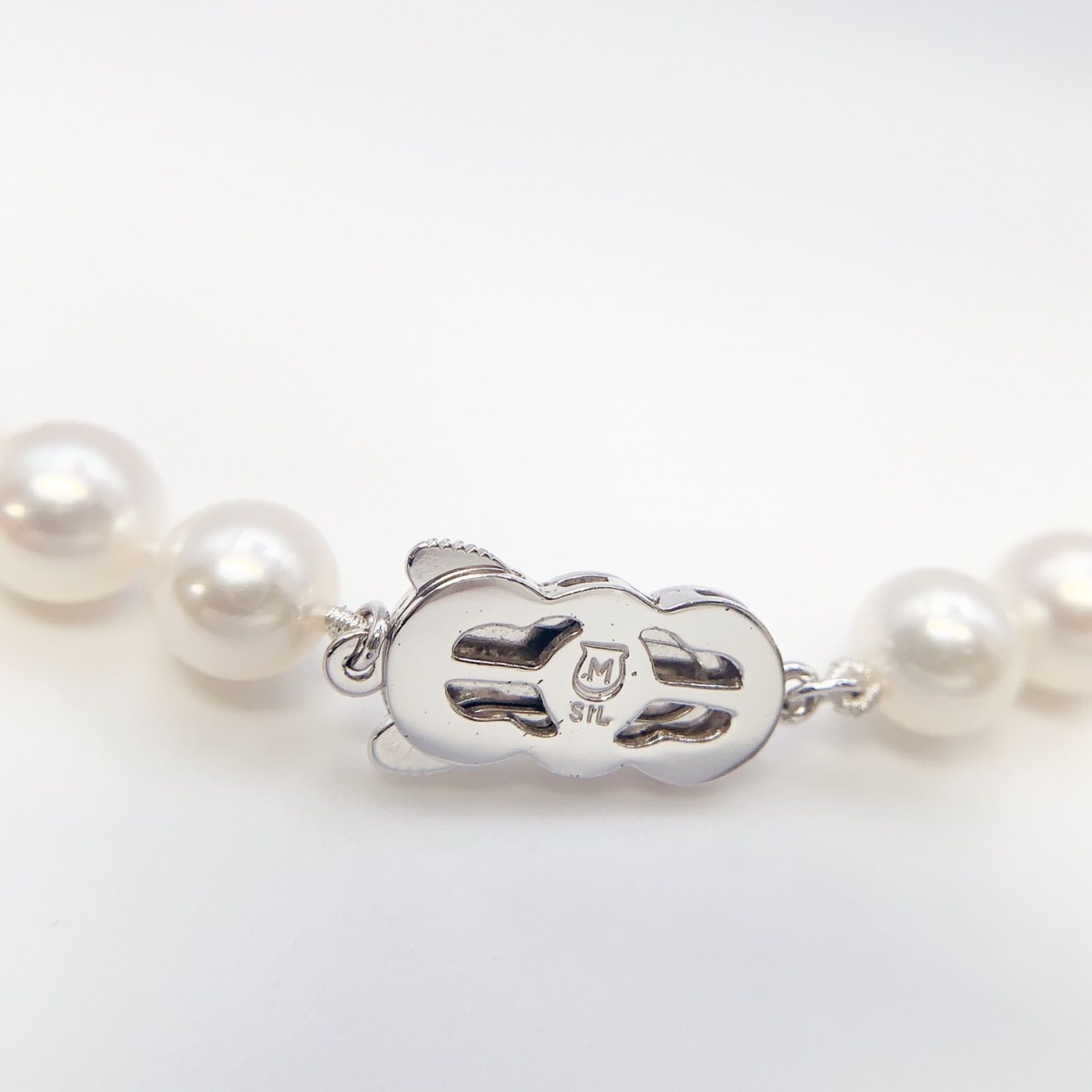 中古】ミキモト MIKIMOTO アコヤ真珠7mm-7.5mm パール ネックレス