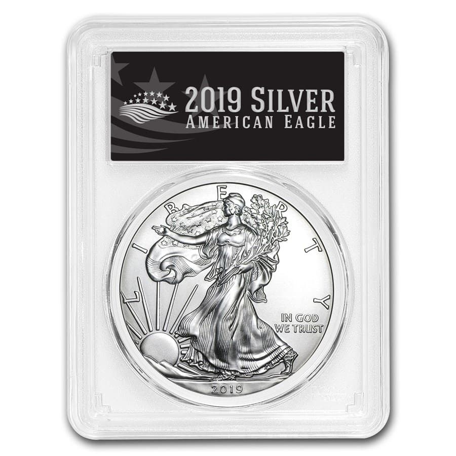 2019年 アメリカン シルバー イーグル MS-70 PCGS (ファースト