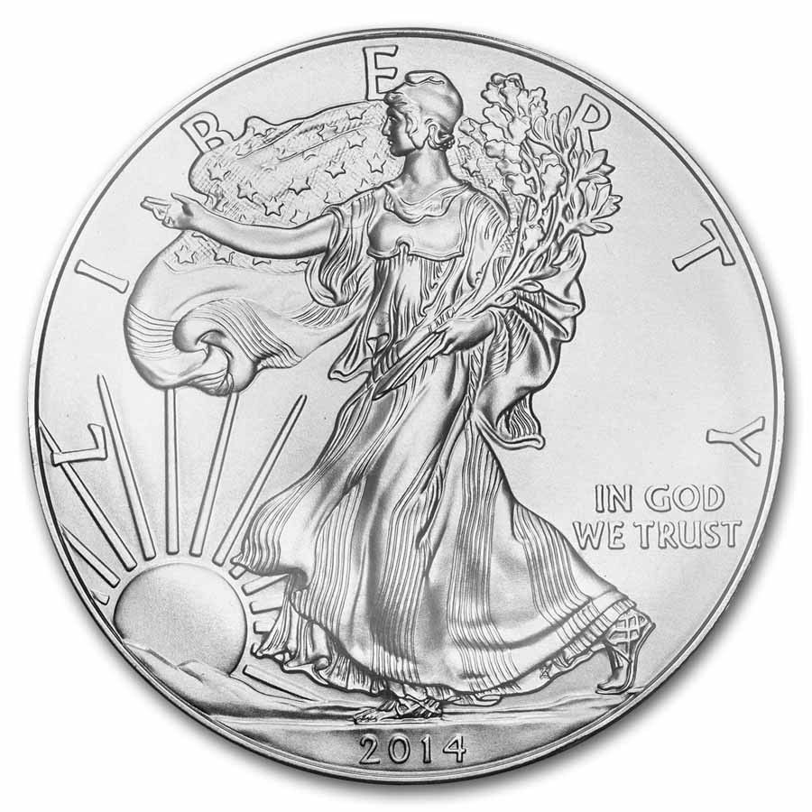 2014年 (W) アメリカン シルバー イーグル MS-70 PCGS - メルカリ