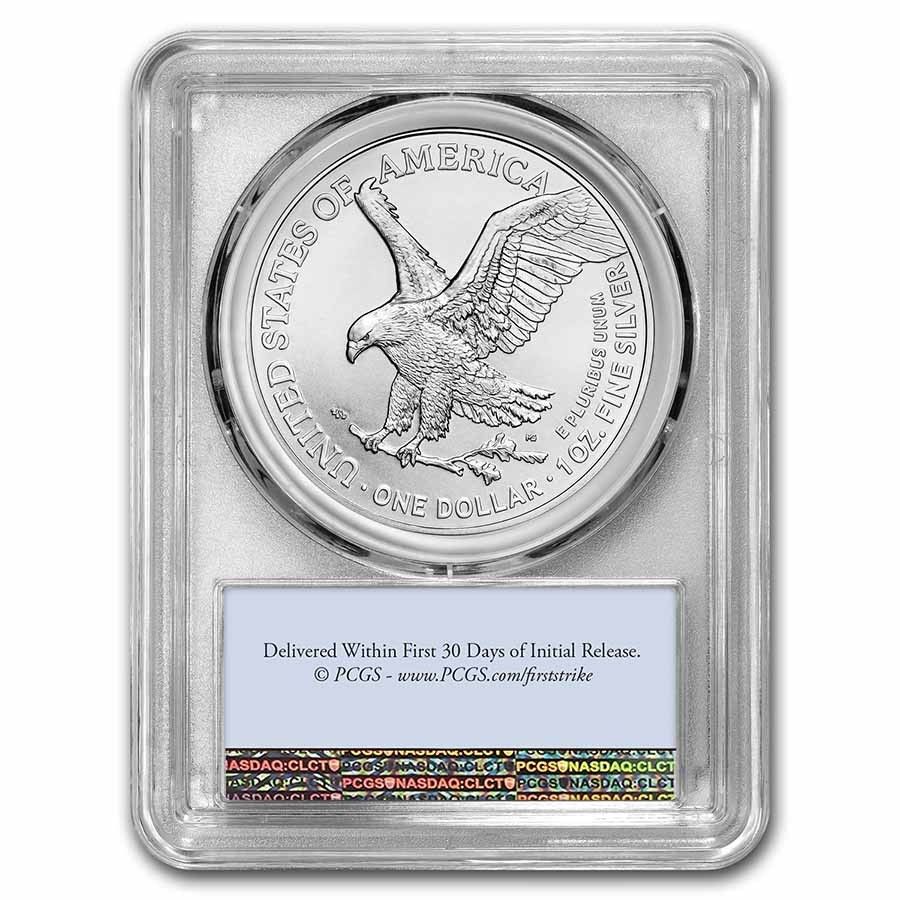 2021年 アメリカンシルバーイーグル（タイプ2）MS-70 PCGS（ファースト
