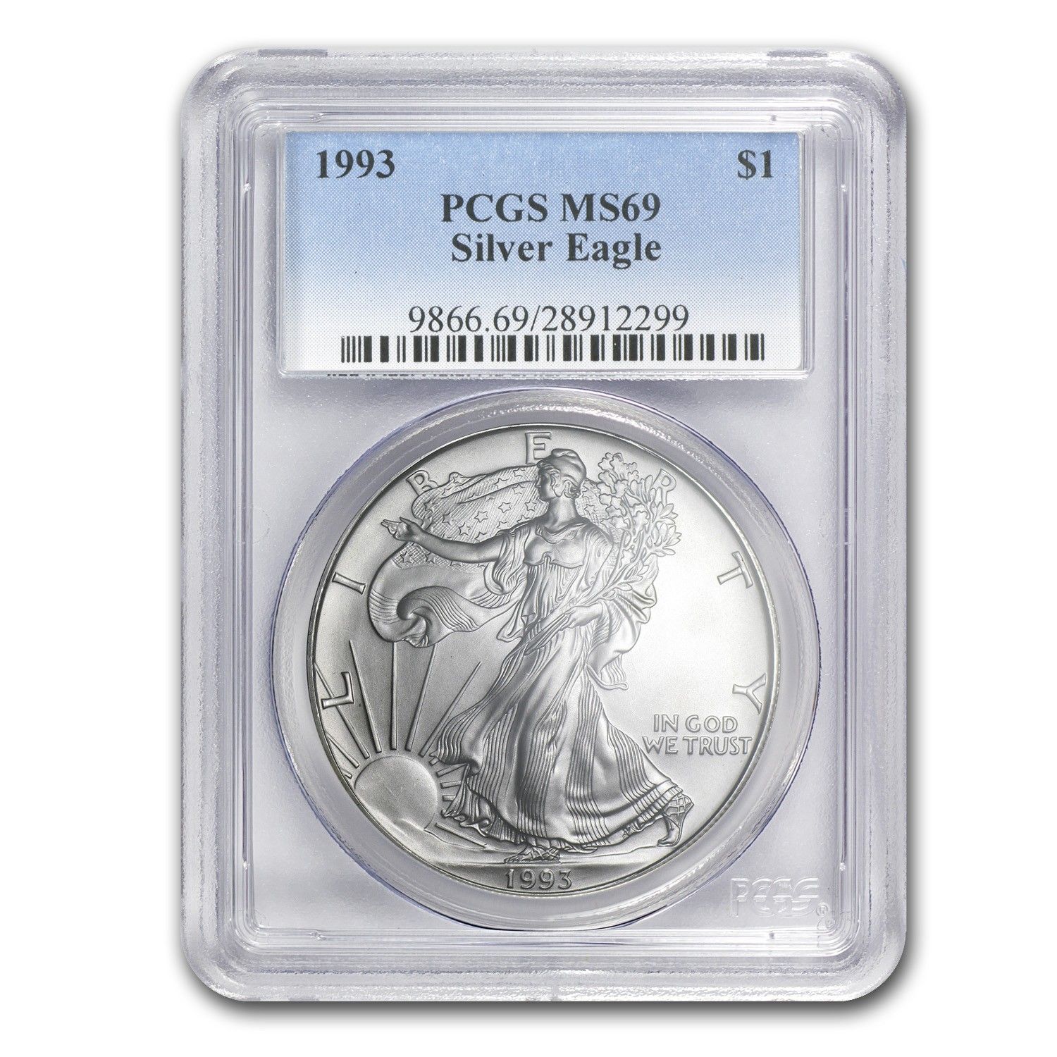 1993年 アメリカン シルバー イーグル MS-69 PCGS - メルカリ