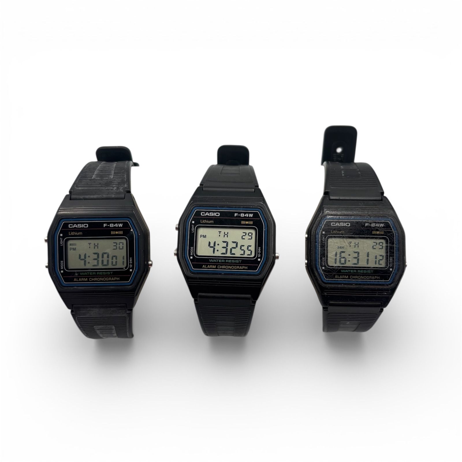 ◼︎カシオ CASIO F-84W 3本セット スタンダード デジタル腕時計 