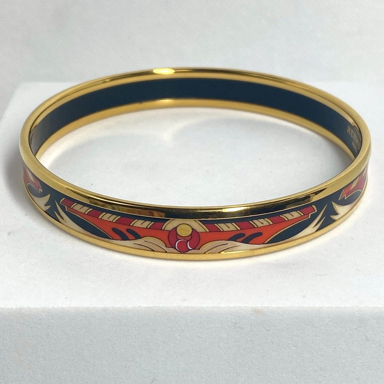 美品　正規品　エルメス エマイユ エナメルブレスレット バングル 七宝焼き 4244 HERMES エルメス エマイユ エナメルバングル 七宝焼 ブレスレット