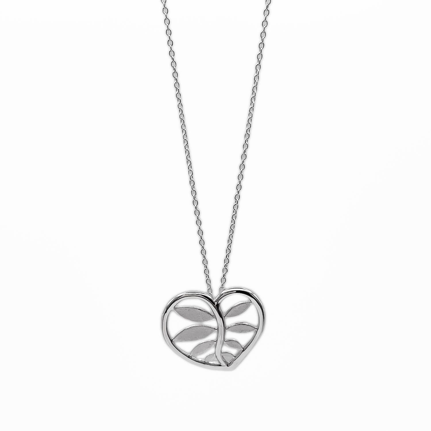 TIFFANY＆CO. ティファニー オリーブリーフ ハートネックレス シルバー 
