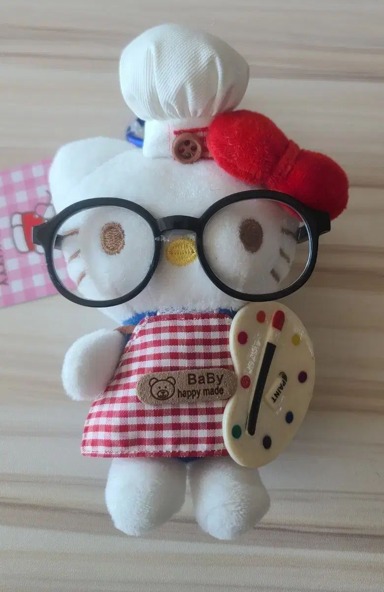 ハローキティ シェフ/アーティスト ぬいぐるみ キーホルダー - メルカリ