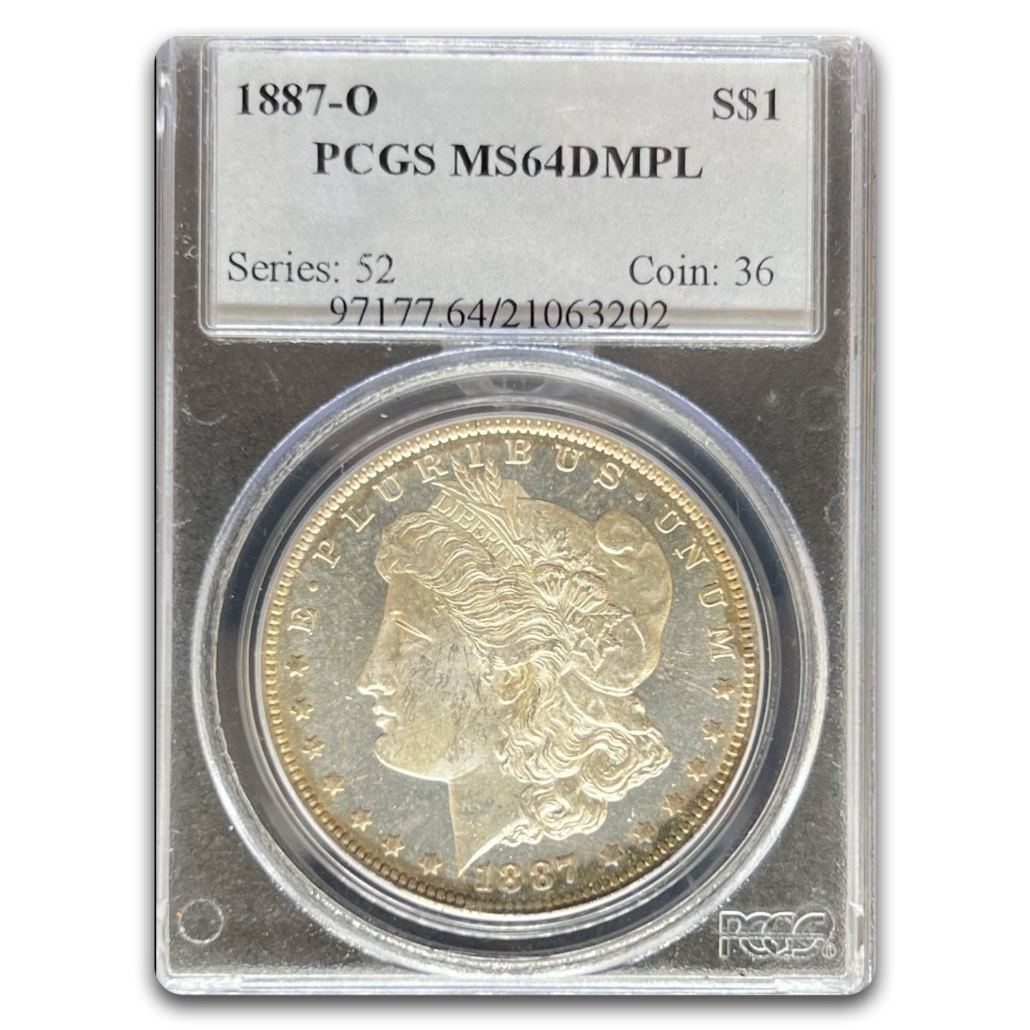 1887-O モルガン・ダラー MS-64 DMPL PCGS - メルカリ