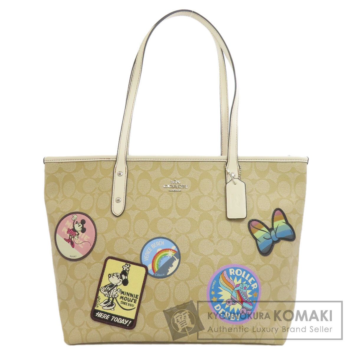 COACH コーチ F29358 ミッキーコラボ ディズニー トートバッグ PVC 