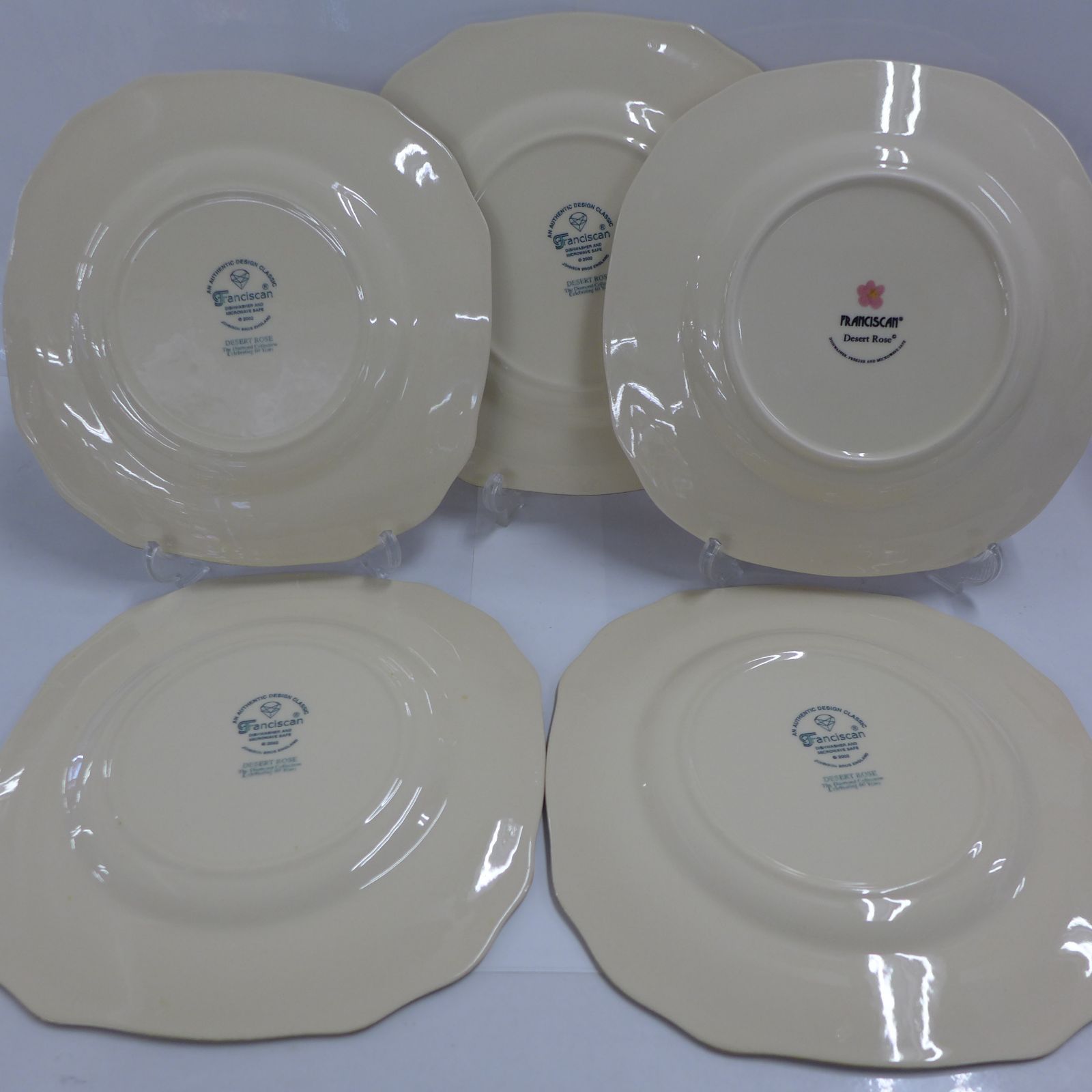 Franciscan フランシスカン デザートローズ スクエアプレート 5枚