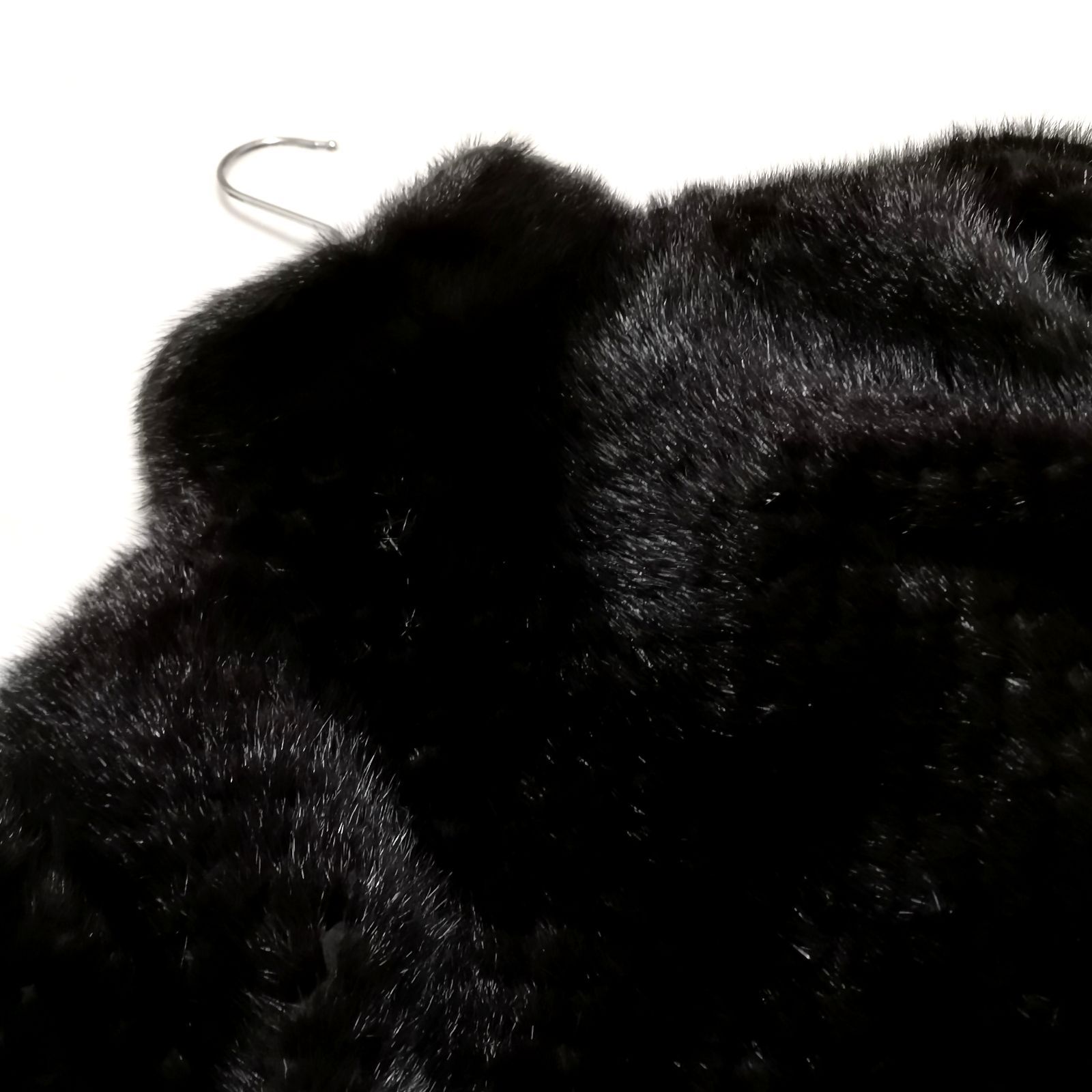 ELEGANCE L fur ミンク 毛皮 コート ショートコート ブラック ネーム