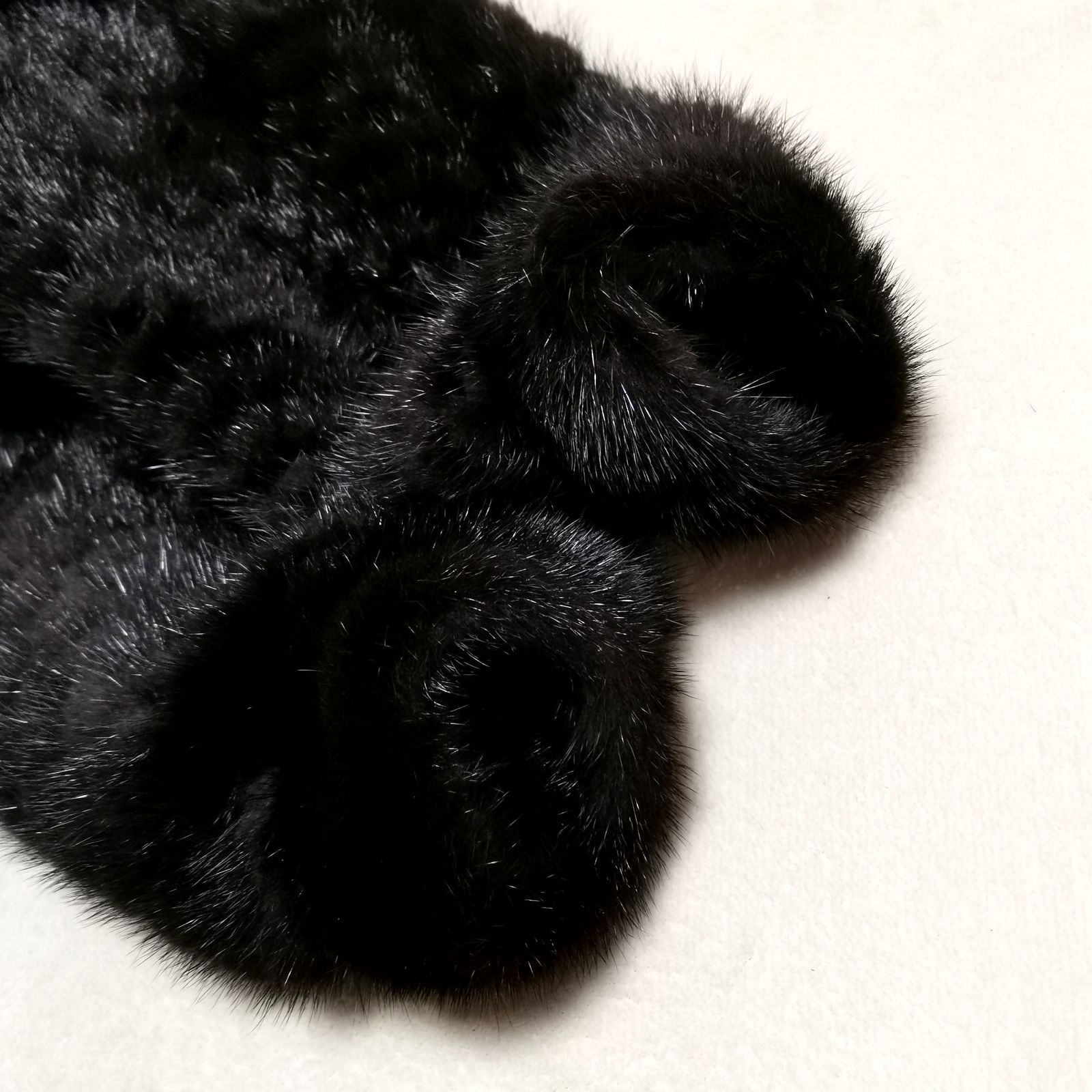 ELEGANCE L fur ミンク 毛皮 コート ショートコート ブラック ネーム
