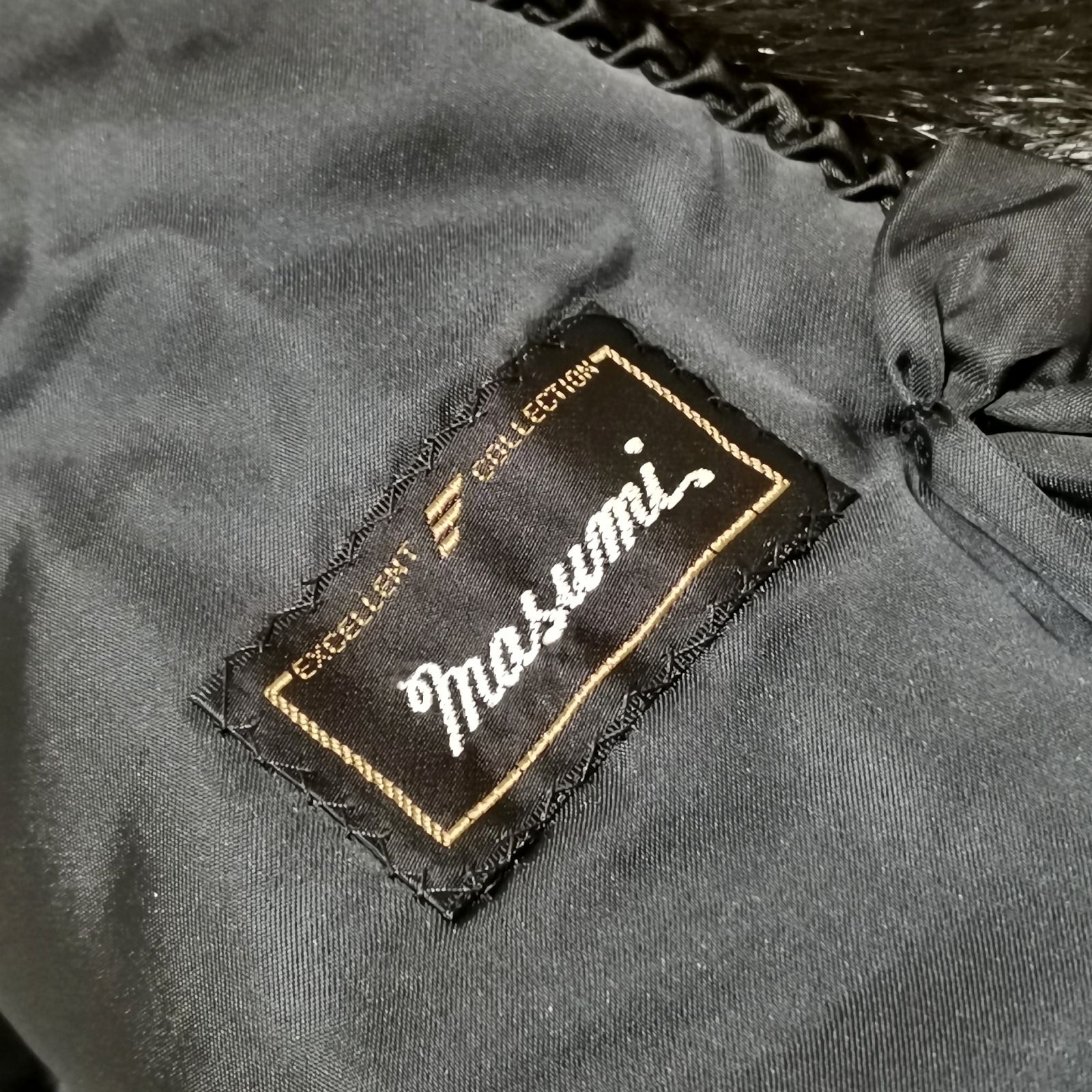 ミンクのコート ELEGANCE L fur ミンク 毛皮 コート ショートコート ブラック ネーム