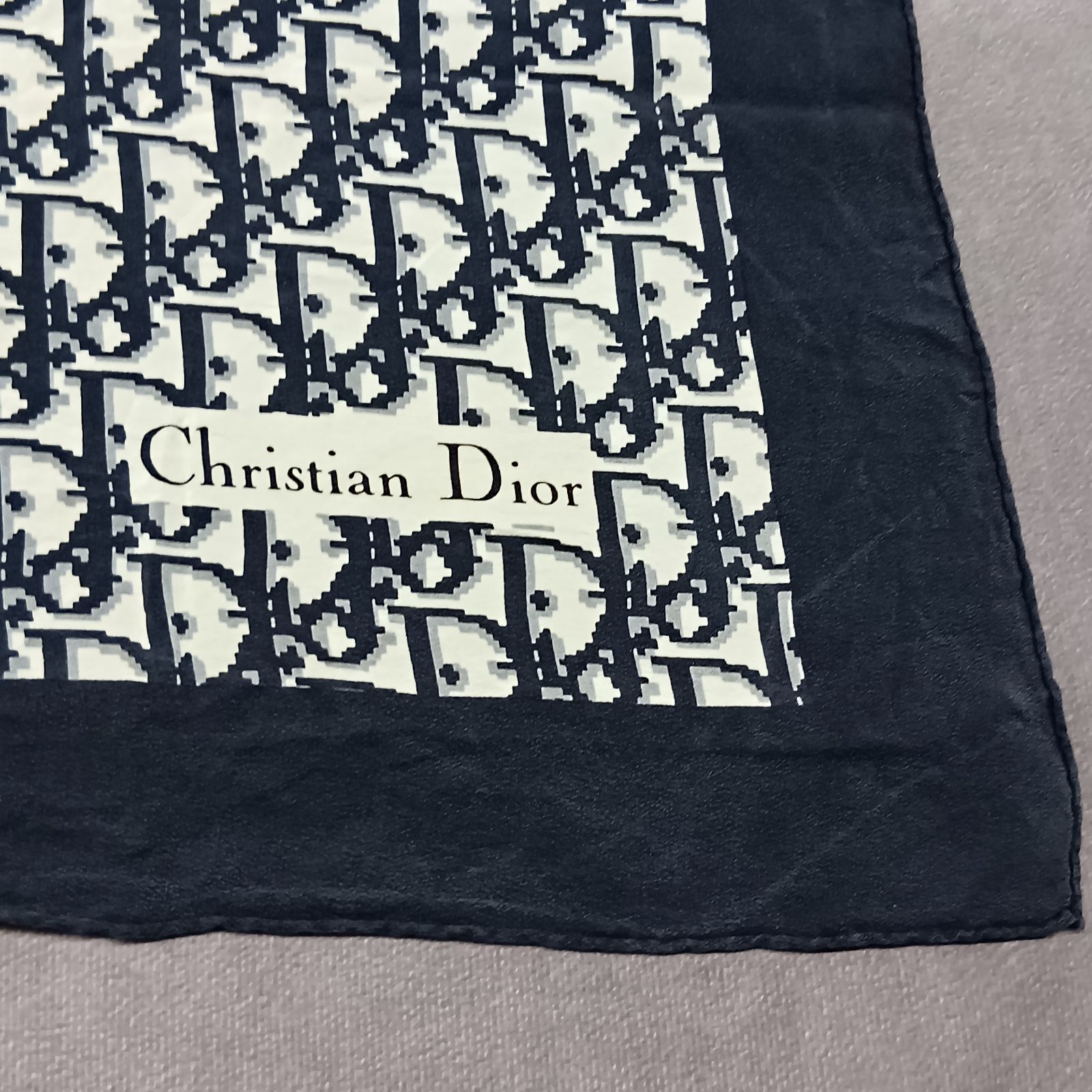 Christian Dior クリスチャンディオール スカーフ トロッター ブラック