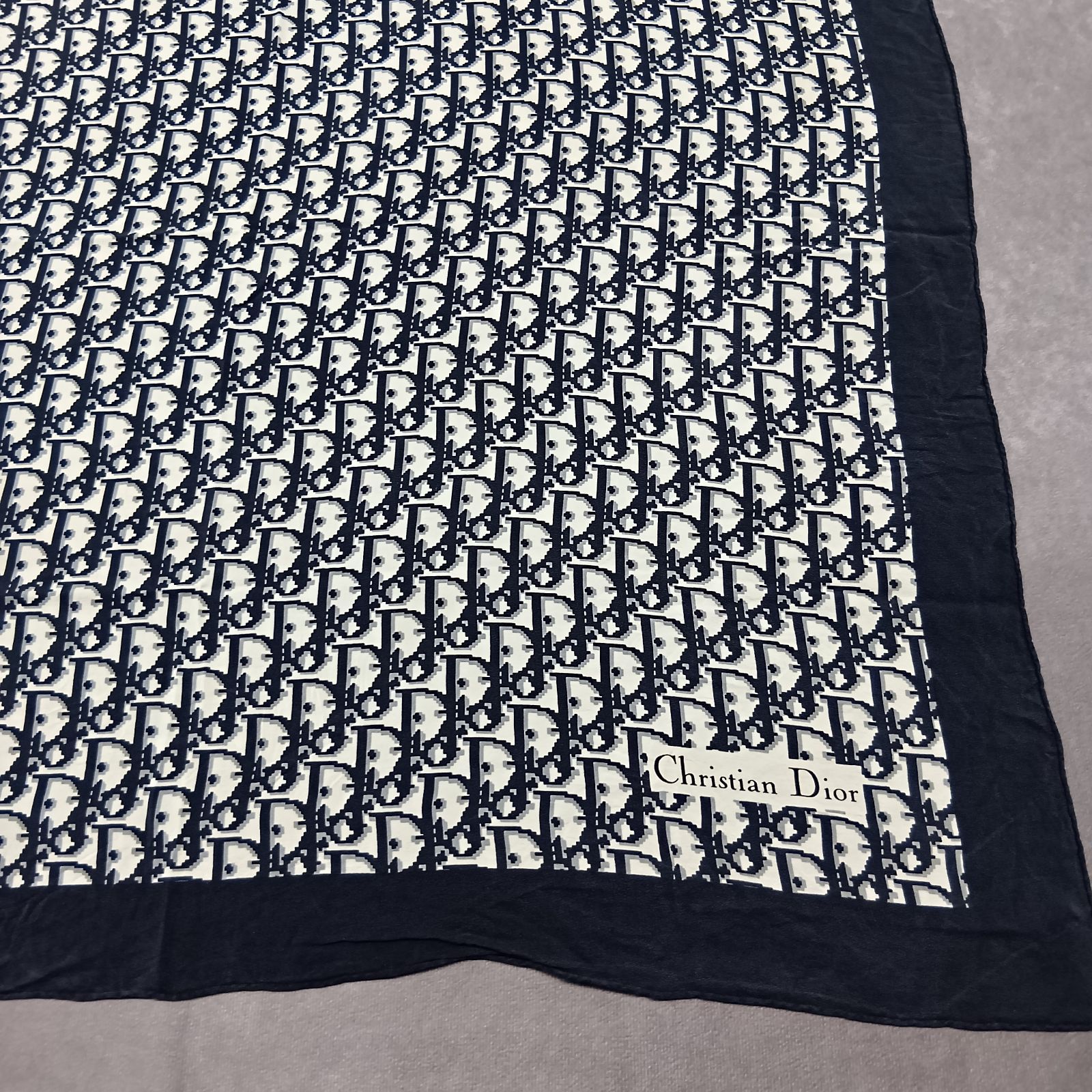 Christian Dior クリスチャンディオール スカーフ トロッター ブラック