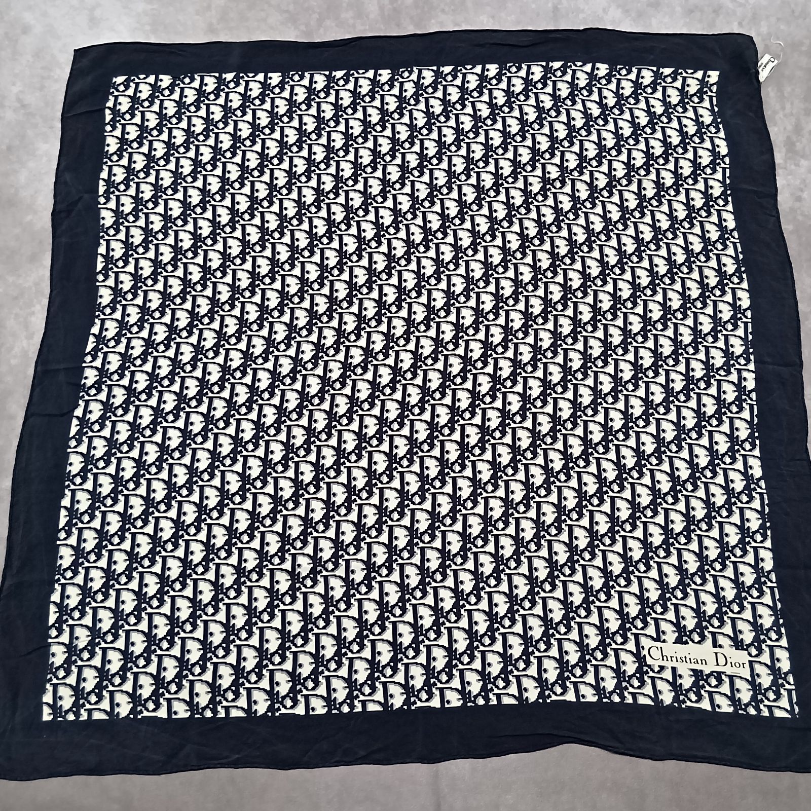 Christian Dior クリスチャンディオール スカーフ トロッター ブラック