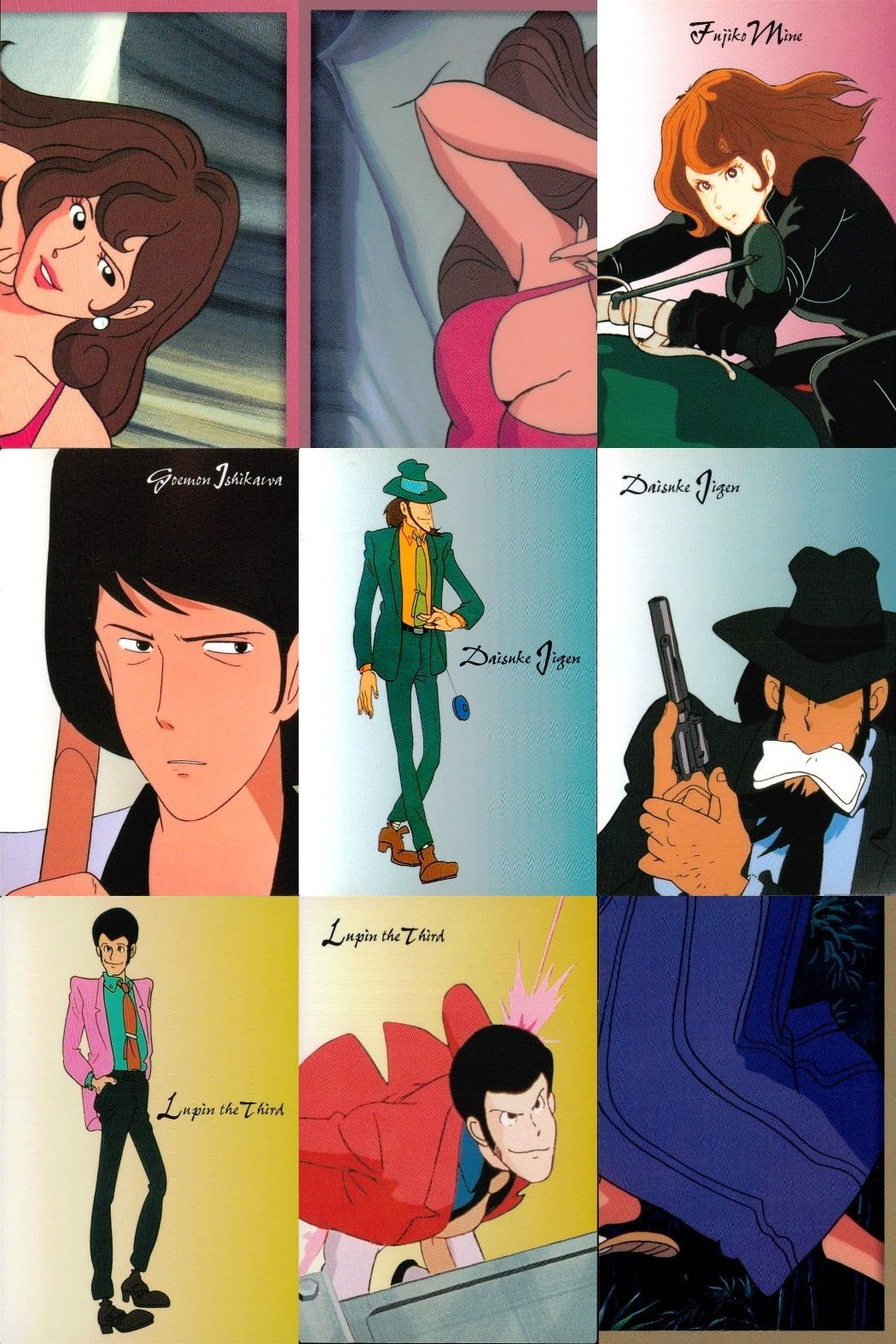 ux369 ルパン三世 カードダスマスターズ 9枚まとめ キャラ紹介 不二子