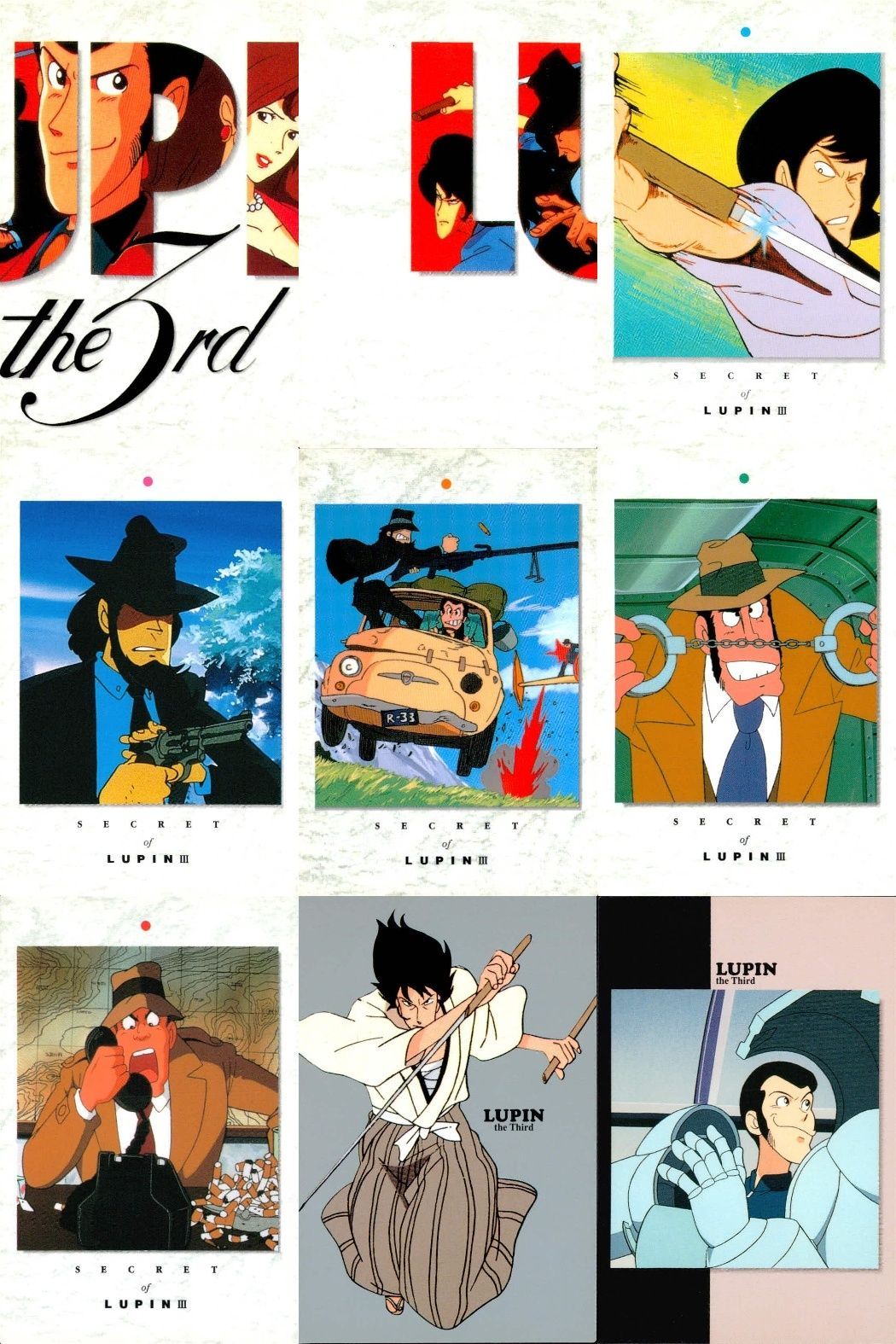 ux369 ルパン三世 カードダスマスターズ 9枚セット 銭形 五ェ門 次元