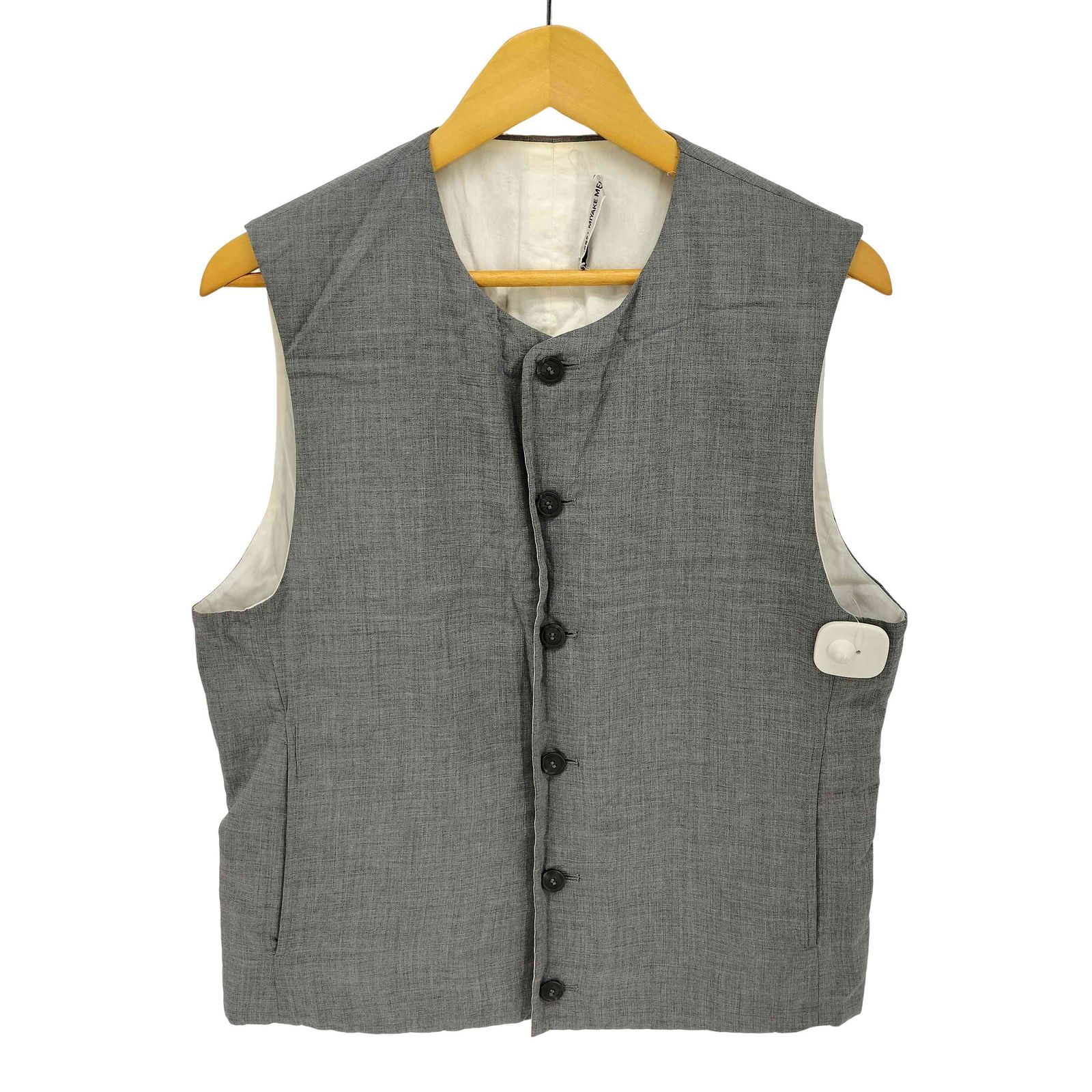 イッセイミヤケメン ISSEY MIYAKE MEN 00AW 銀タグ レーヨン ジレ