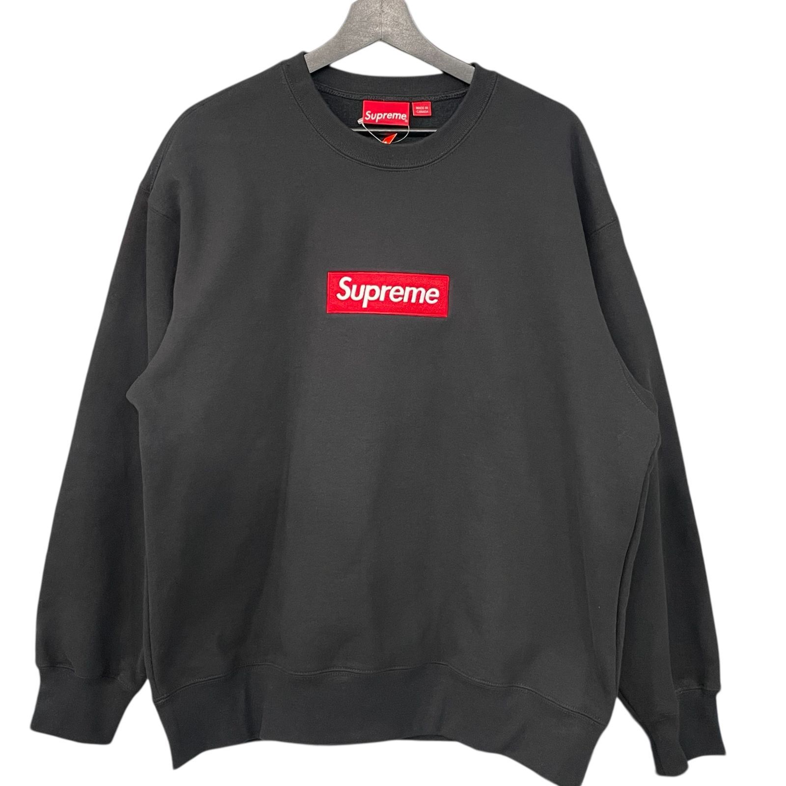 SUPREME】BOX LOGO CREWNECK SWEAT SHIRT BLACK 22AW シュプリーム