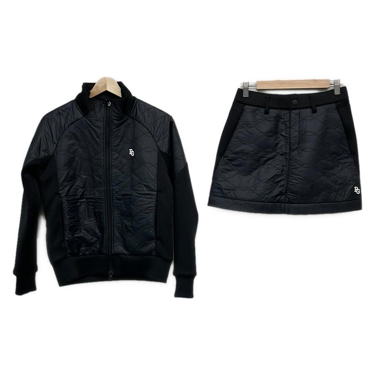 値下げしました。パーリーゲイツスカート、スニード、セットアップ PEARLY GATES(パーリーゲイツ) スカートセットアップ レディース - 黒