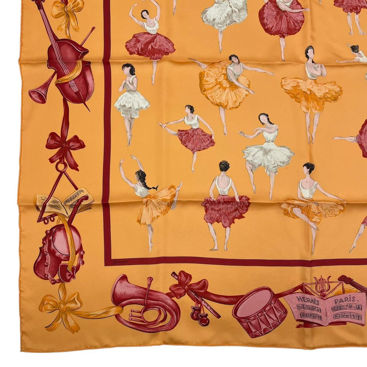 新品同様 HERMES エルメス カレ90 スカーフ バレエの踊り子 LA DANCE