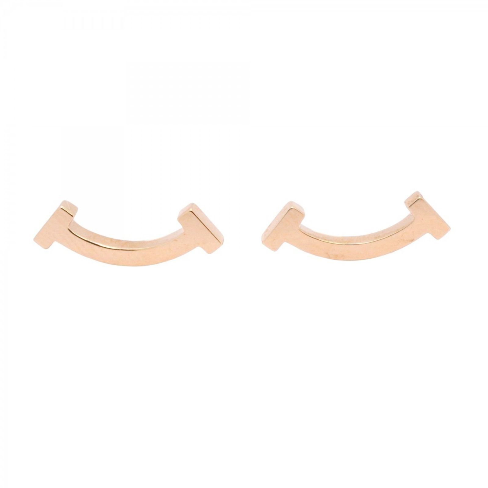 ティファニー(Tiffany) ティファニー ピアス Tスマイル 18KPG ピンク