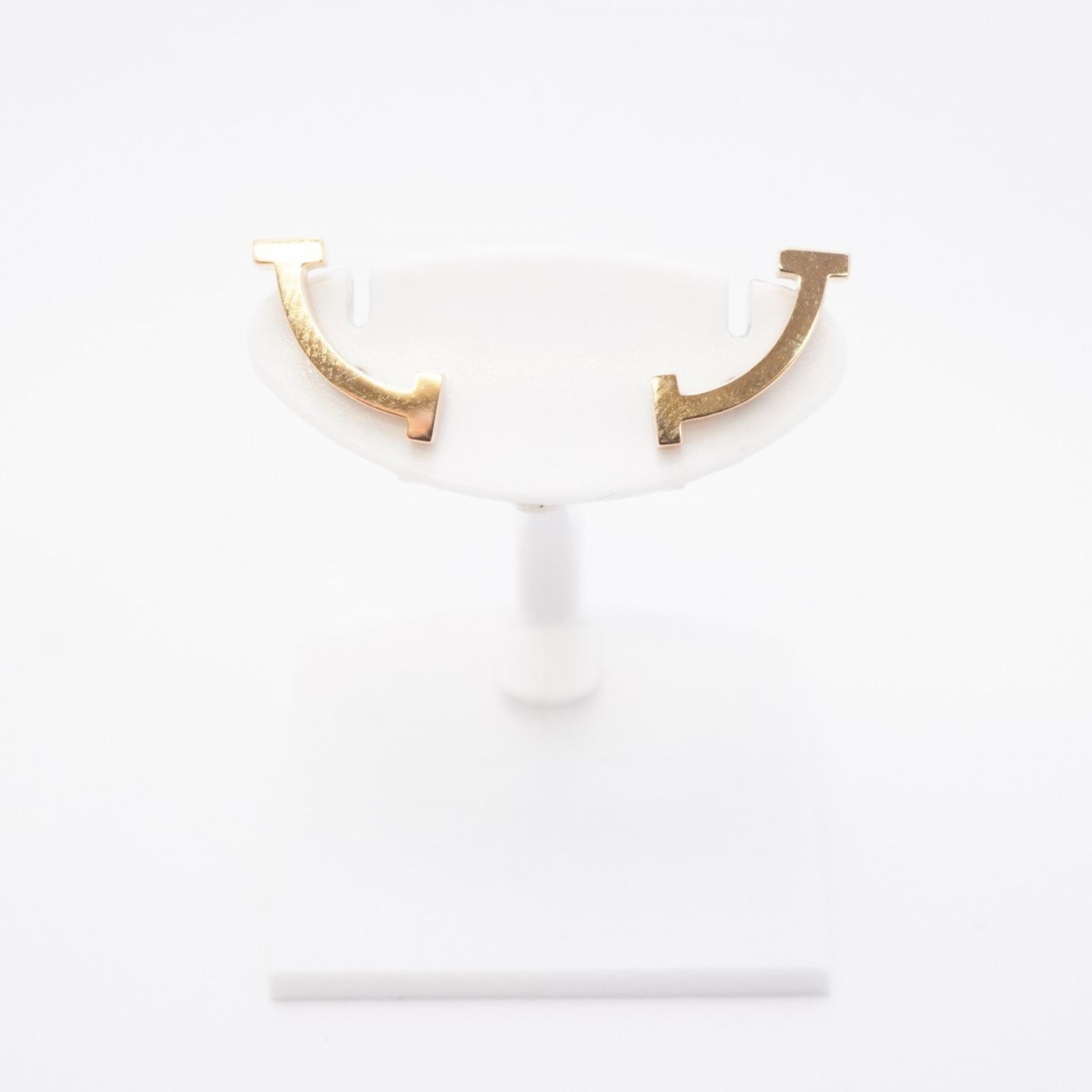 ティファニー(Tiffany) ティファニー ピアス Tスマイル 18KPG ピンク