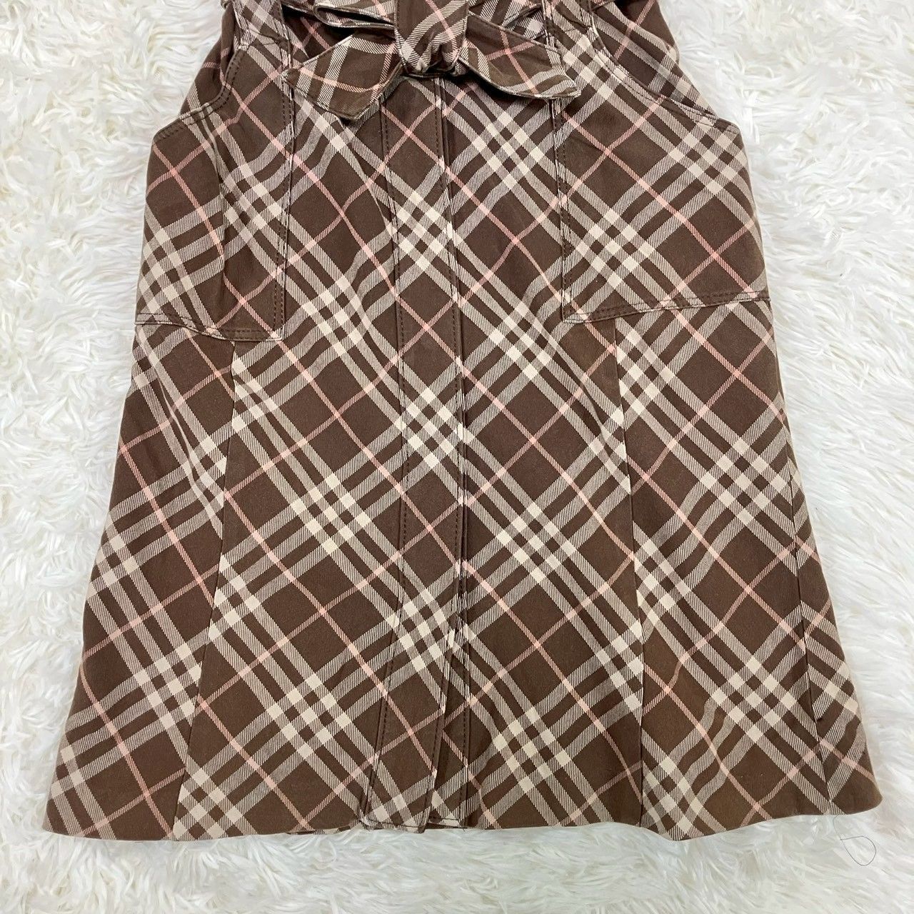 バーバリーブルーレーベル ノースリーブワンピース 2way ノバチェック