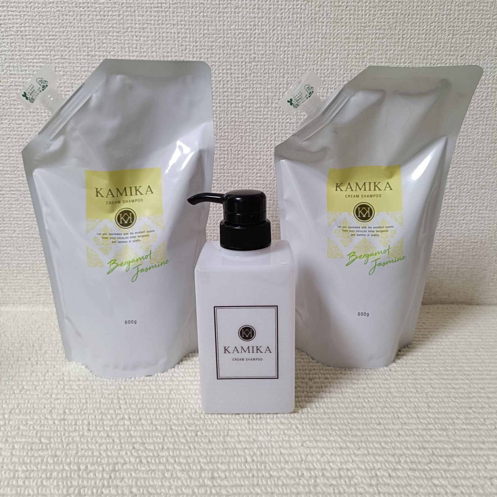 KAMIKA カミカ オールインワンクリームシャンプー詰め替え600g 2個