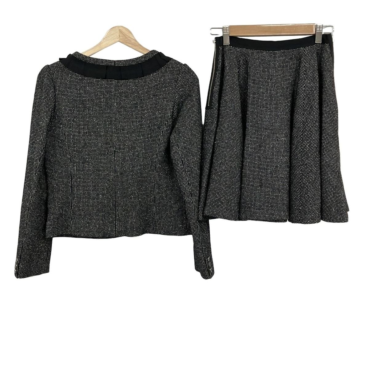 メルカリ市セール4点セット★ランバンオンブルー★パーカー　プリーツスカート　38 LANVIN en Bleu(ランバンオンブルー) スカートスーツ サイズ38 M