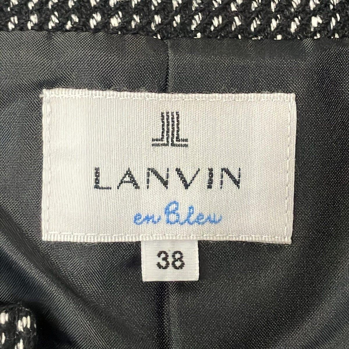 【極美品】ランバンオンブルー スーツ〈ジャケット38•スカート36〉 極美品】ランバンオンブルー スーツ〈ジャケット38•スカート36