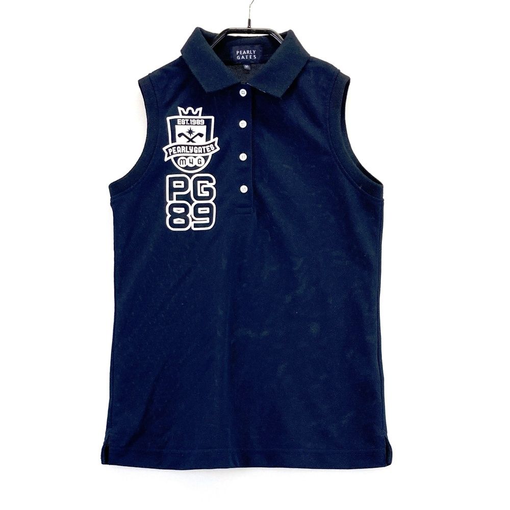 【新品未使用】PEARLY GATES ノースリーブポロシャツ サイズ：00 PEARLY GATES パーリーゲイツ ノースリーブポロシャツ