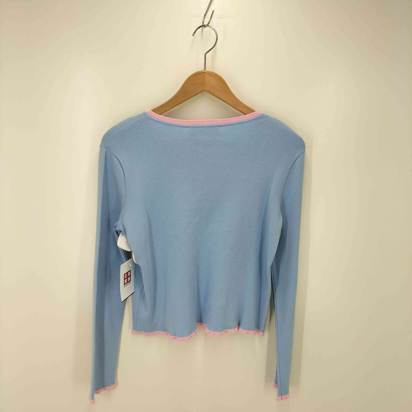 ブルーガール BLUGIRL カーディガン ブルーガール Blugirl イタリア製 バイカラーカーディガン レディース