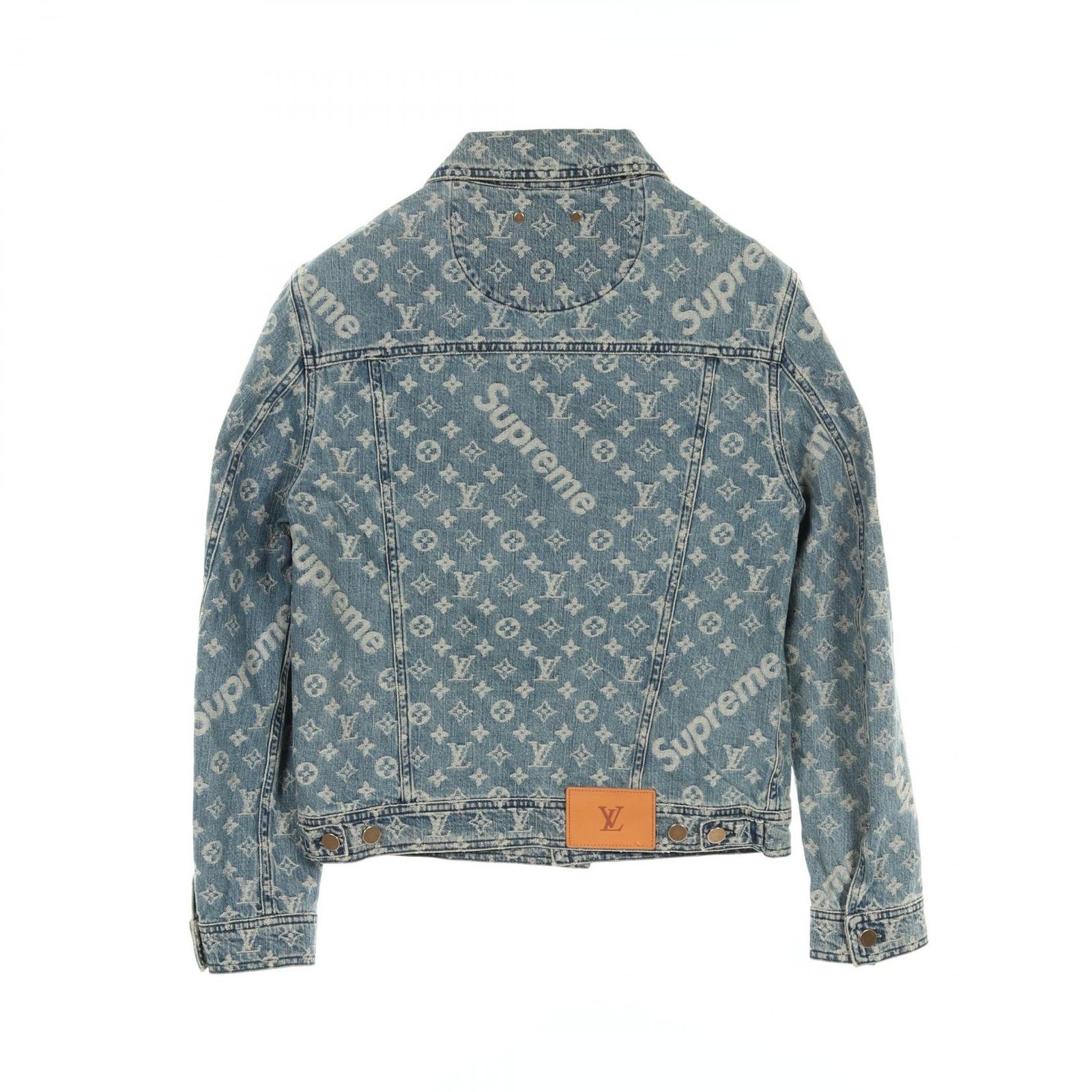 ルイ・ヴィトン LOUIS VUITTON デニムジャケット × Supreme モノグラム 