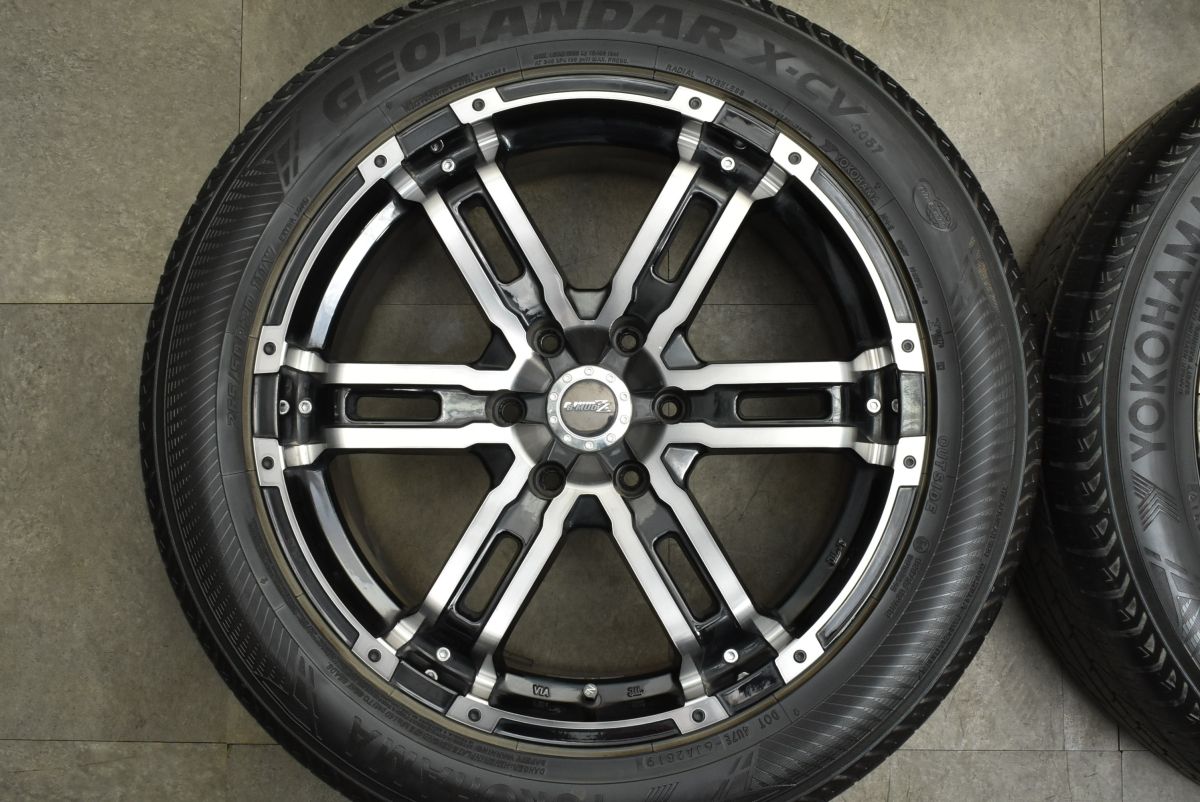 程度良好】B-MUD Z 20in 8.5J +24 PCD139.7 ジオランダー X-CV G057