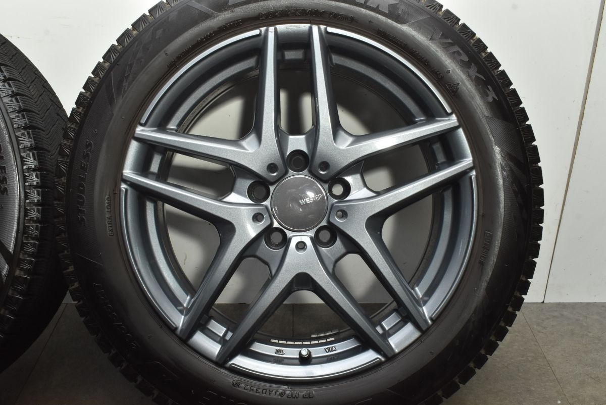 バリ溝】WESTER 17in 7J +50 PCD112 ブリヂストン ブリザック VRX3 205