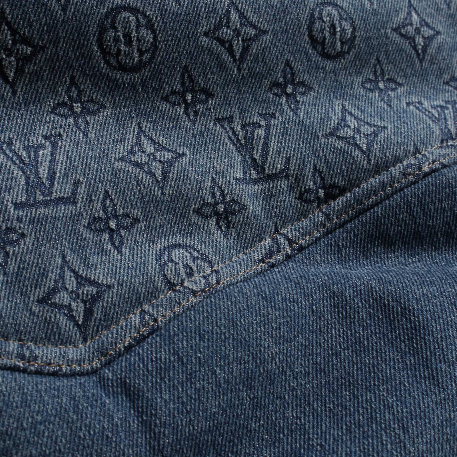 ルイ・ヴィトン LOUIS VUITTON デニムジャケット モノグラム パデッド