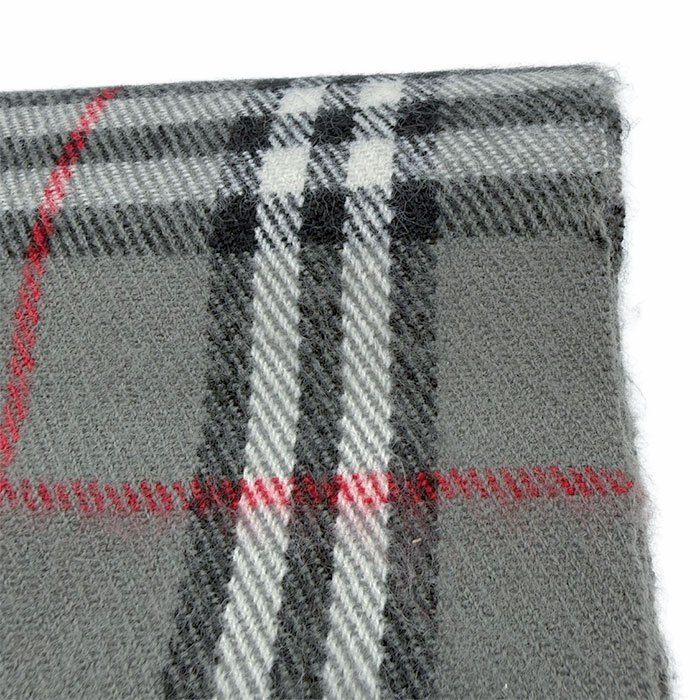 BURBERRY バーバリー マフラー ノバチェック グレー 100％ラムウール